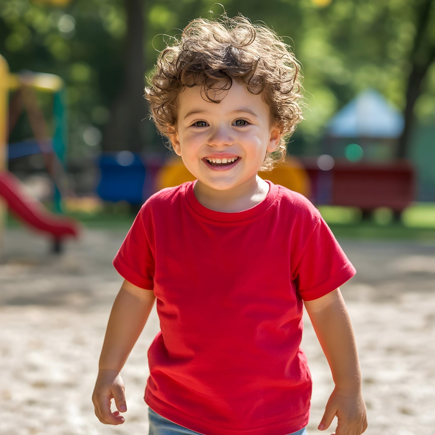 25 Kids T-Shirt Mockups, Bella Canvas 3001Y (PSD + JPEG)