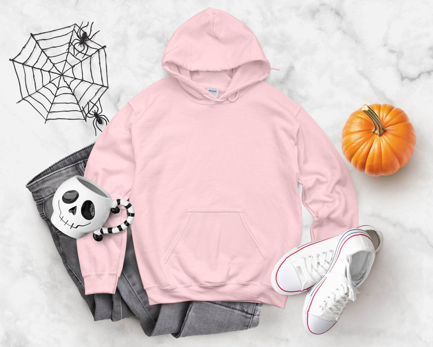 Halloween Hoodie Mockup Bundle, Cozy Fall Designs, Gildan 18500 Mockup, Digital Download, Autumn Apparel