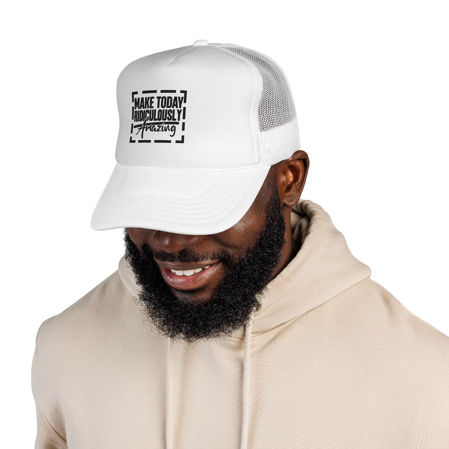 Make Today Ridiculously Amazing Trucker Cap — Motivational Mesh Hat