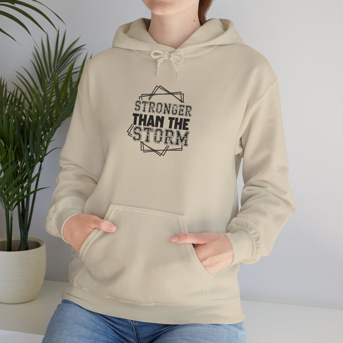Stronger Than The Storm Hoodie – Inspirational Motivational Pullover