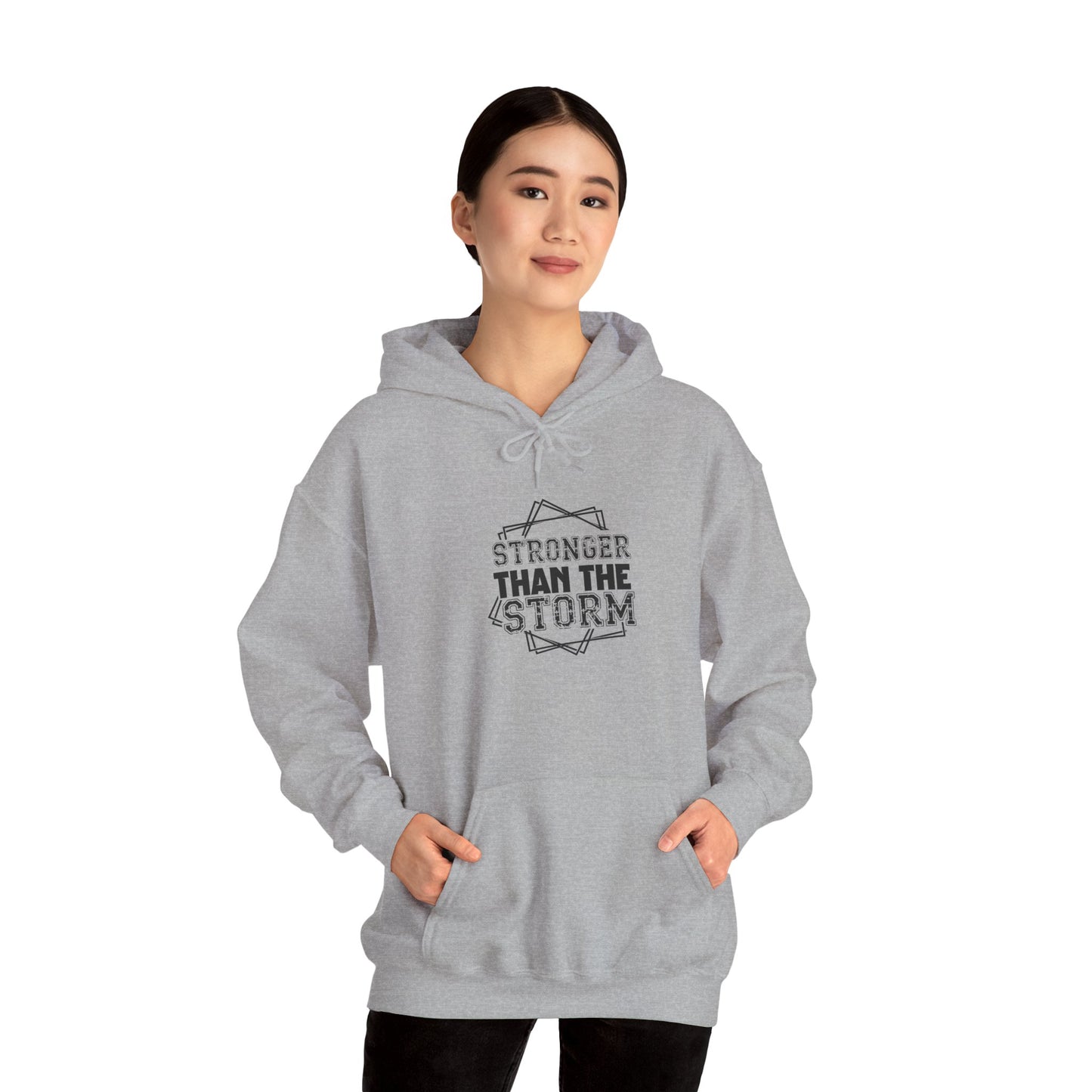 Stronger Than The Storm Hoodie – Inspirational Motivational Pullover
