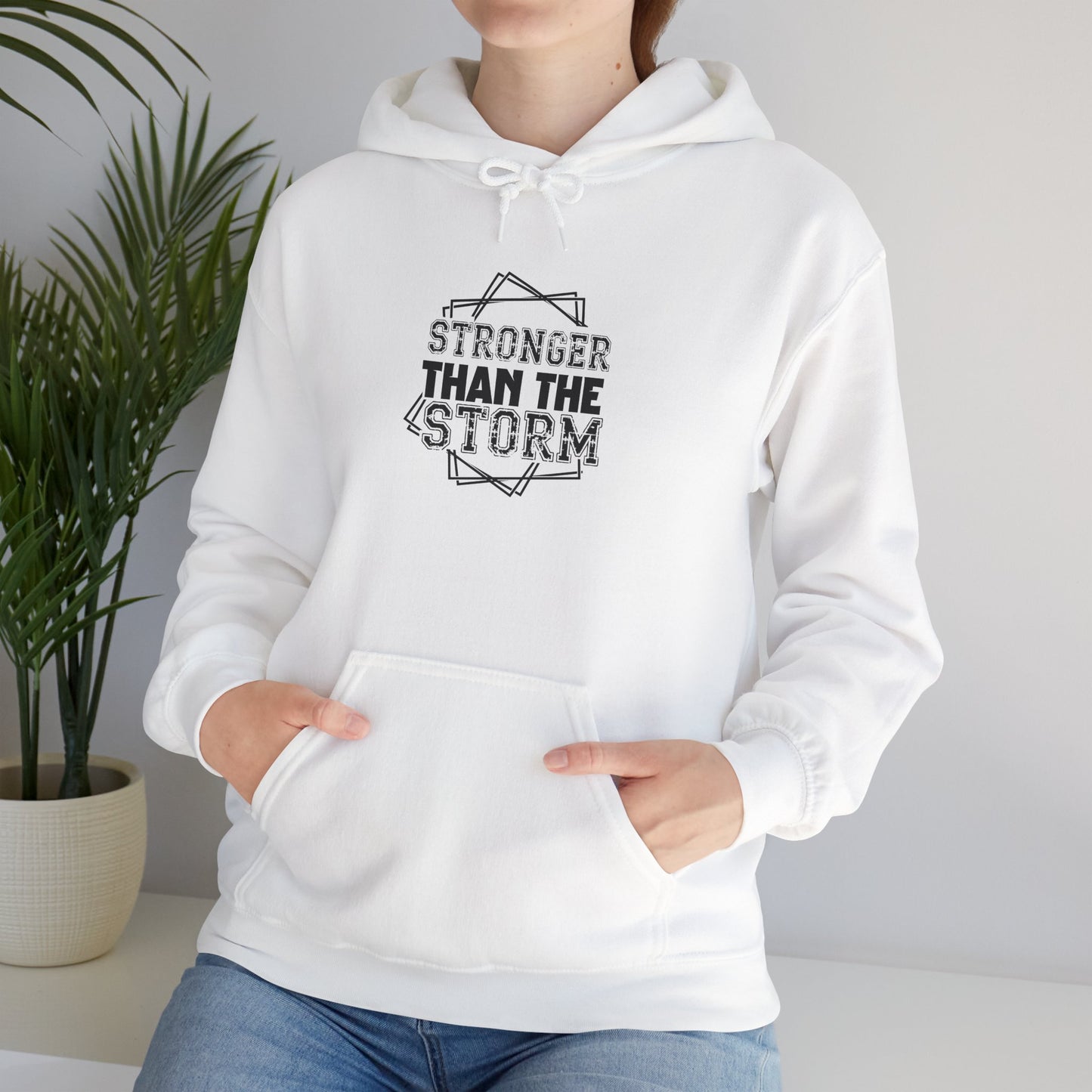 Stronger Than The Storm Hoodie – Inspirational Motivational Pullover