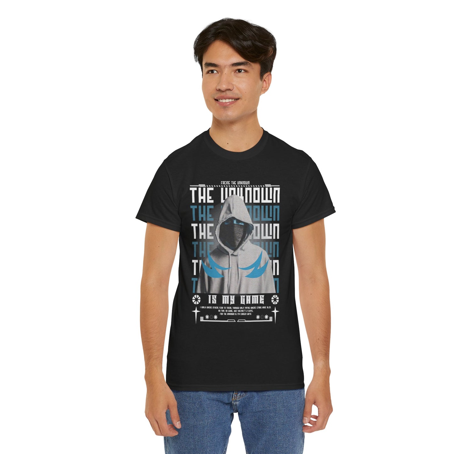 The Unknown Is My Home Hoodie Tee — Dark Aesthetic Hooded Figure Graphic T‑Shirt