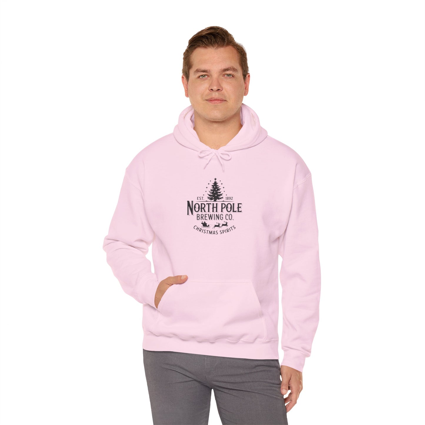 North Pole Brewing Co. Hoodie — Christmas Spirits Holiday Pullover