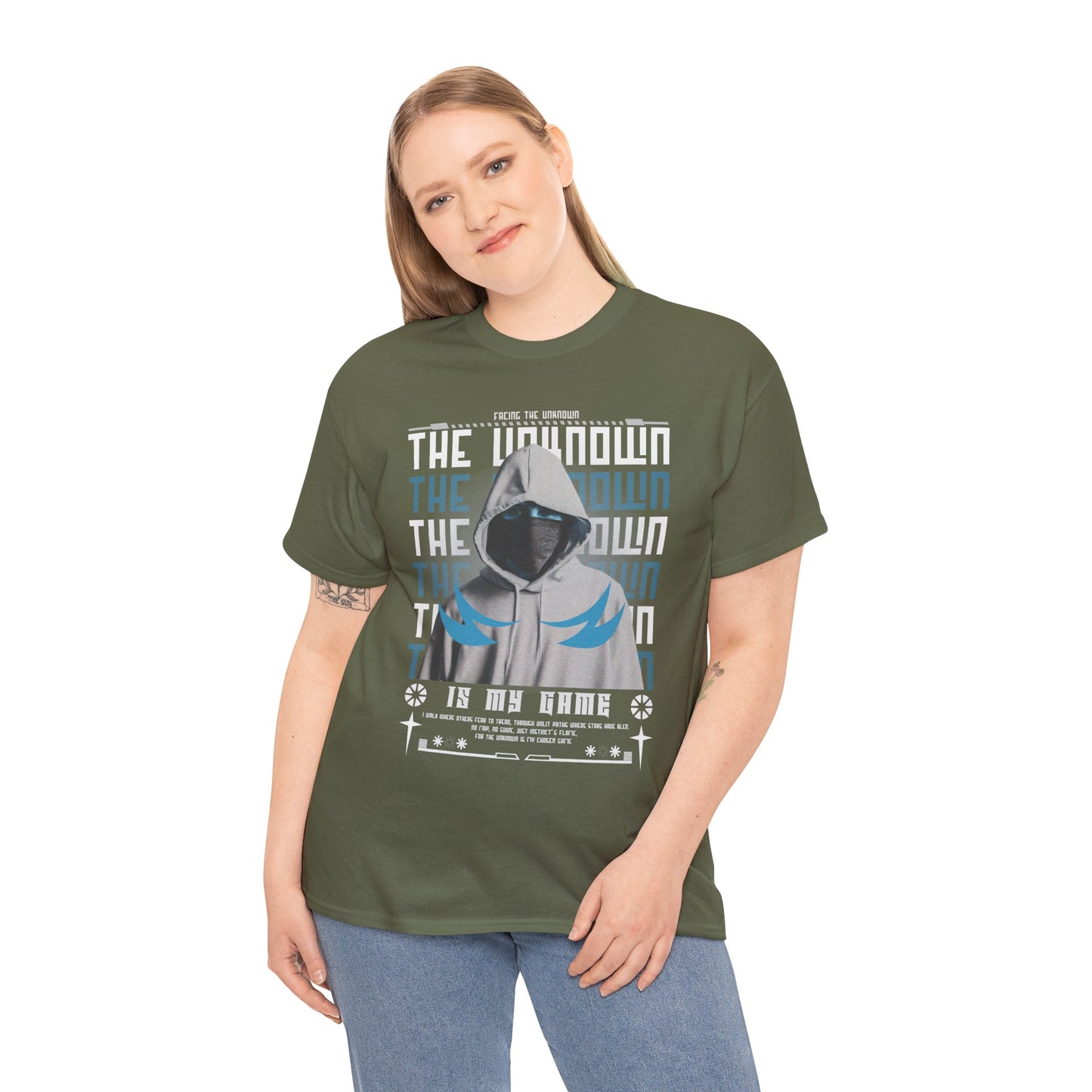The Unknown Is My Home Hoodie Tee — Dark Aesthetic Hooded Figure Graphic T‑Shirt