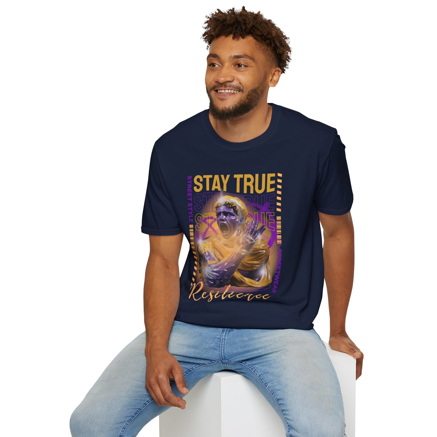 Stay True Resilience T‑Shirt — Motivational Street Style Graphic Tee
