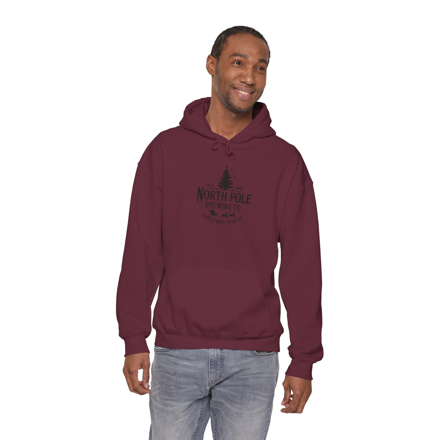 North Pole Brewing Co. Hoodie — Christmas Spirits Holiday Pullover