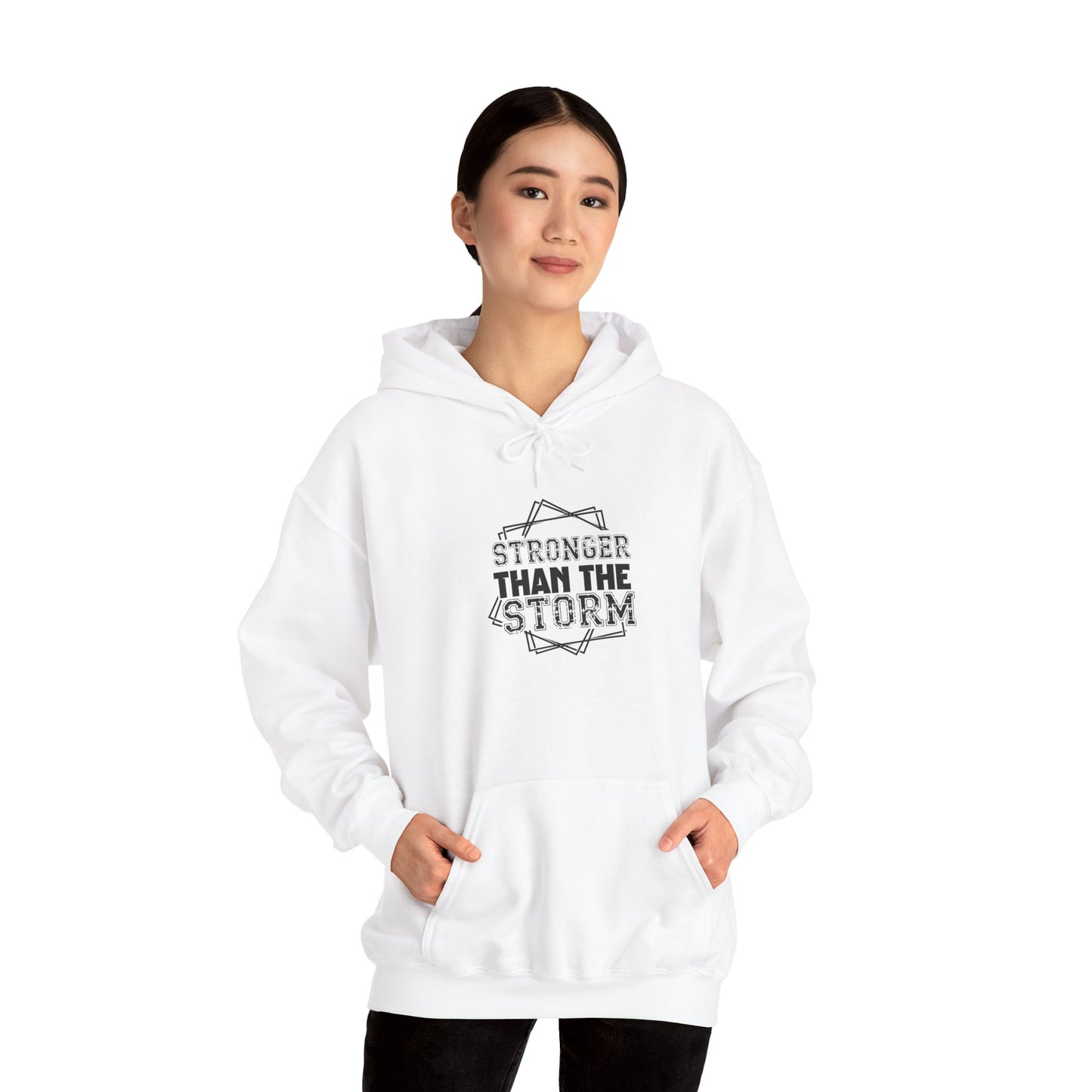 Stronger Than The Storm Hoodie – Inspirational Motivational Pullover