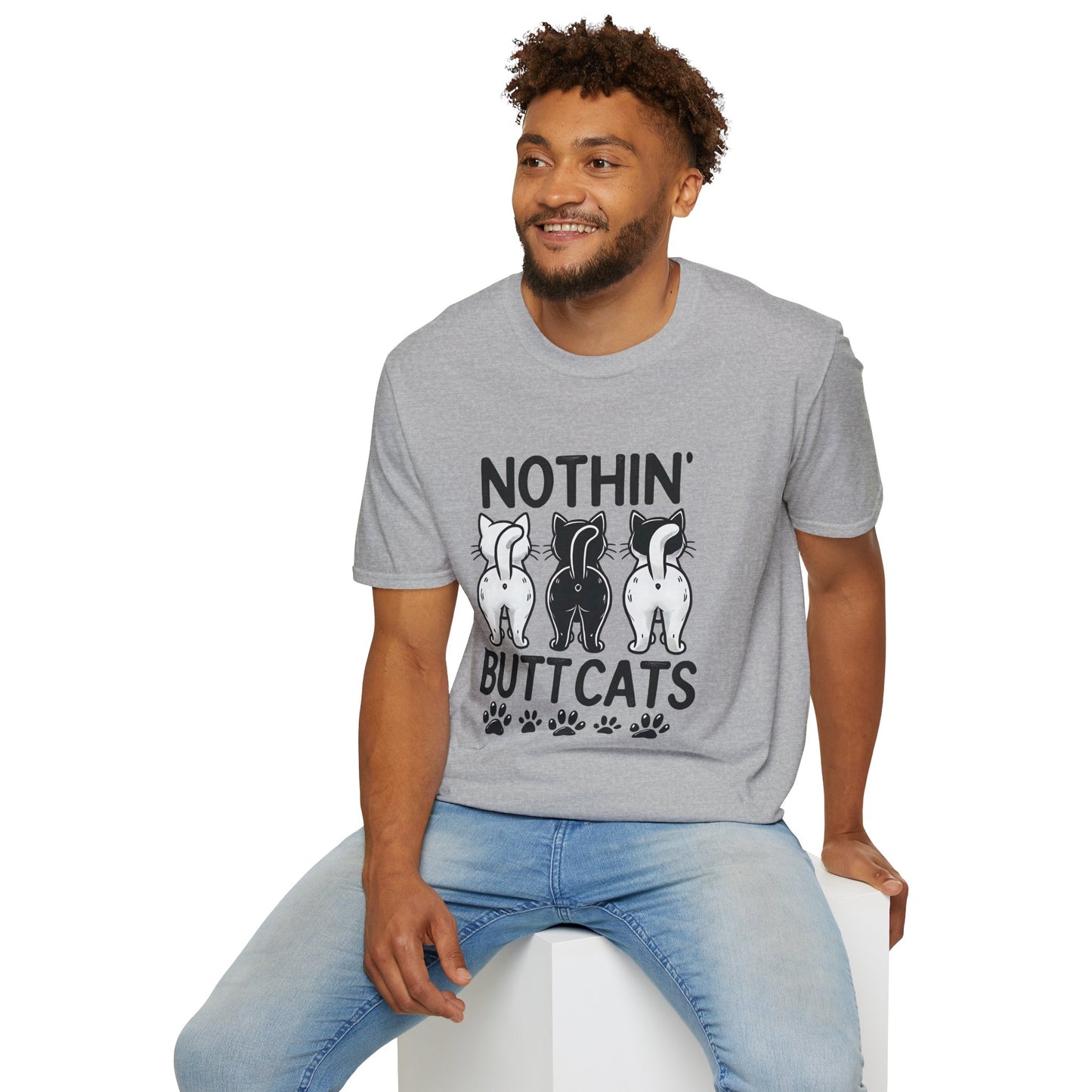 T-Shirt — Nothin' Butt Cats Cute Cat Butt Graphic Tee