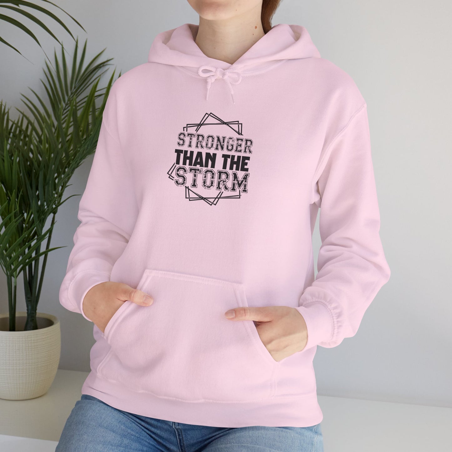 Stronger Than The Storm Hoodie – Inspirational Motivational Pullover
