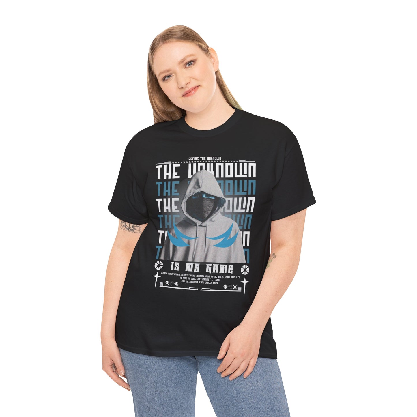 The Unknown Is My Home Hoodie Tee — Dark Aesthetic Hooded Figure Graphic T‑Shirt