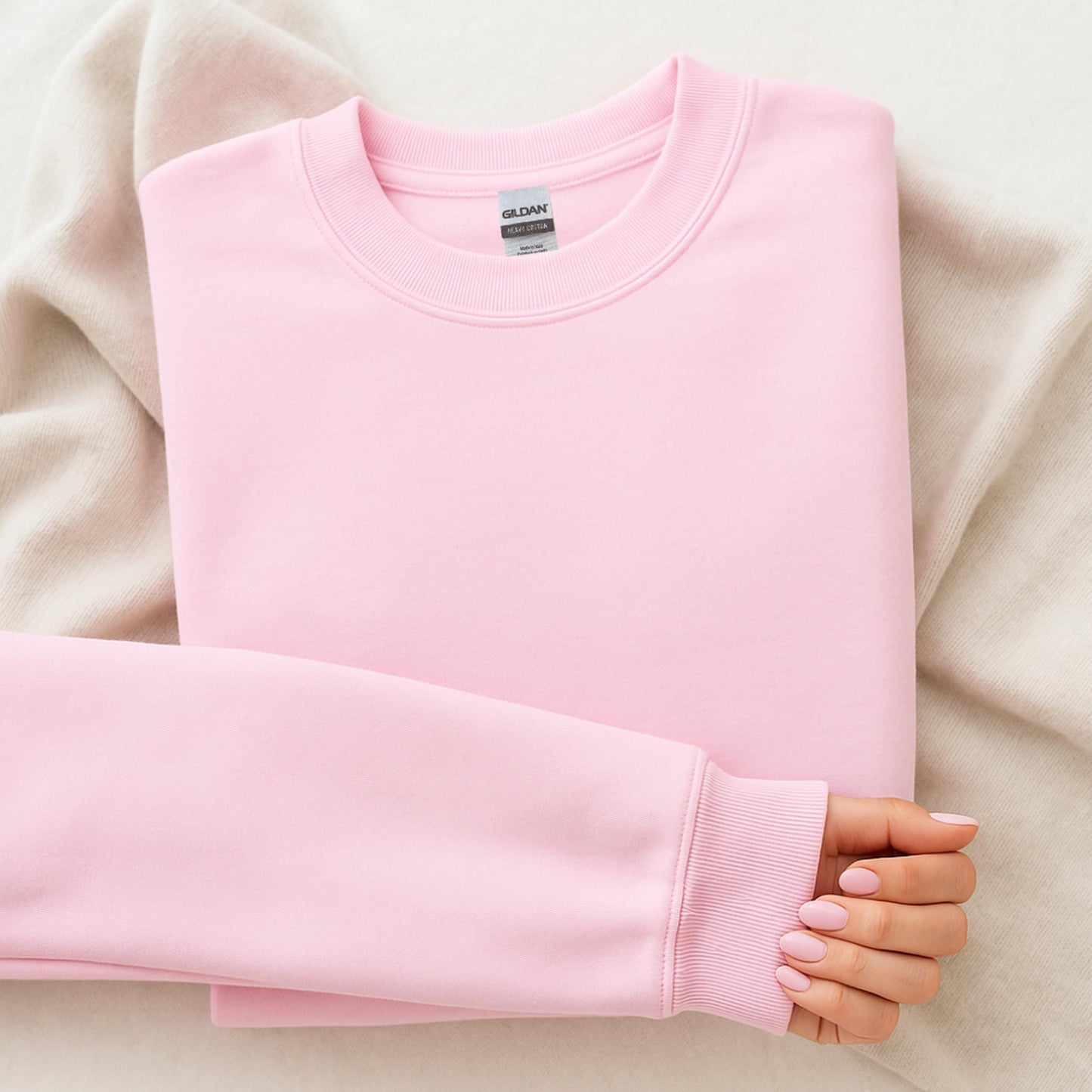 Gildan 18000 Felpa Mockup Bundle: Flat Lay, Minimalista (Download Digitale)