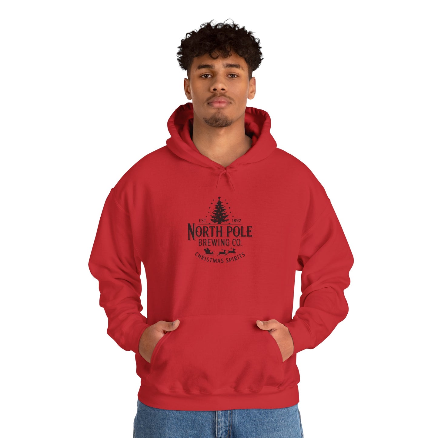 North Pole Brewing Co. Hoodie — Christmas Spirits Holiday Pullover