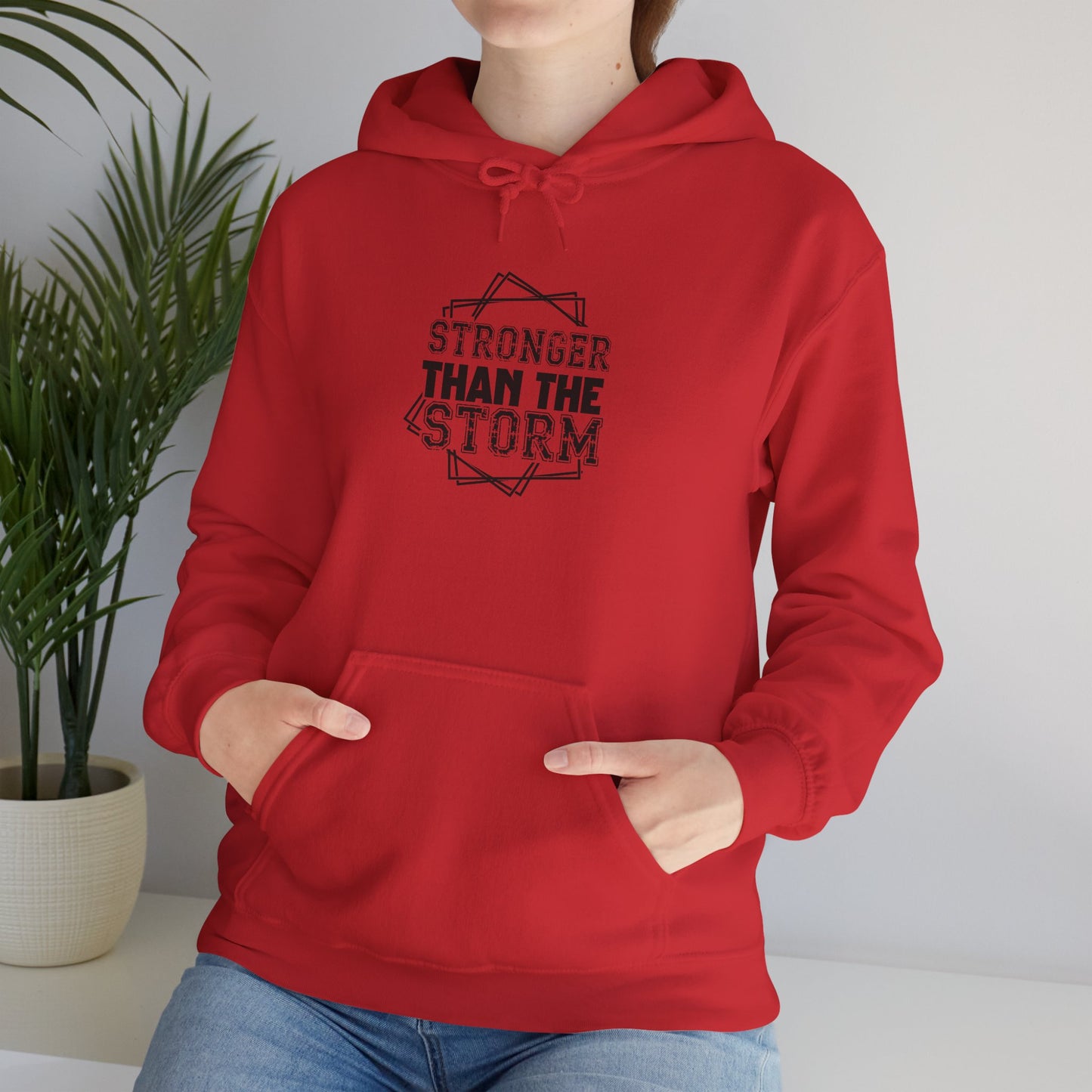 Stronger Than The Storm Hoodie – Inspirational Motivational Pullover