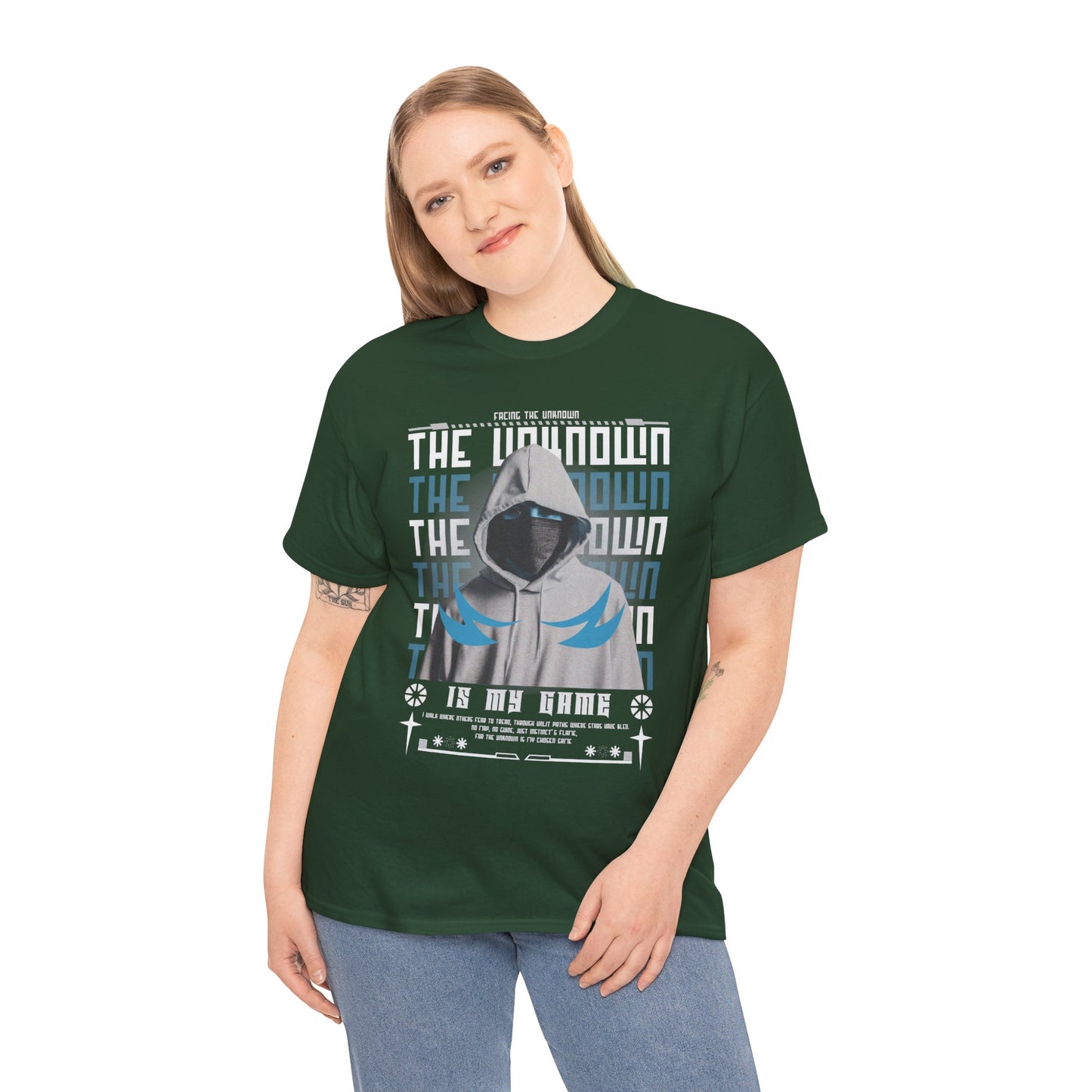 The Unknown Is My Home Hoodie Tee — Dark Aesthetic Hooded Figure Graphic T‑Shirt