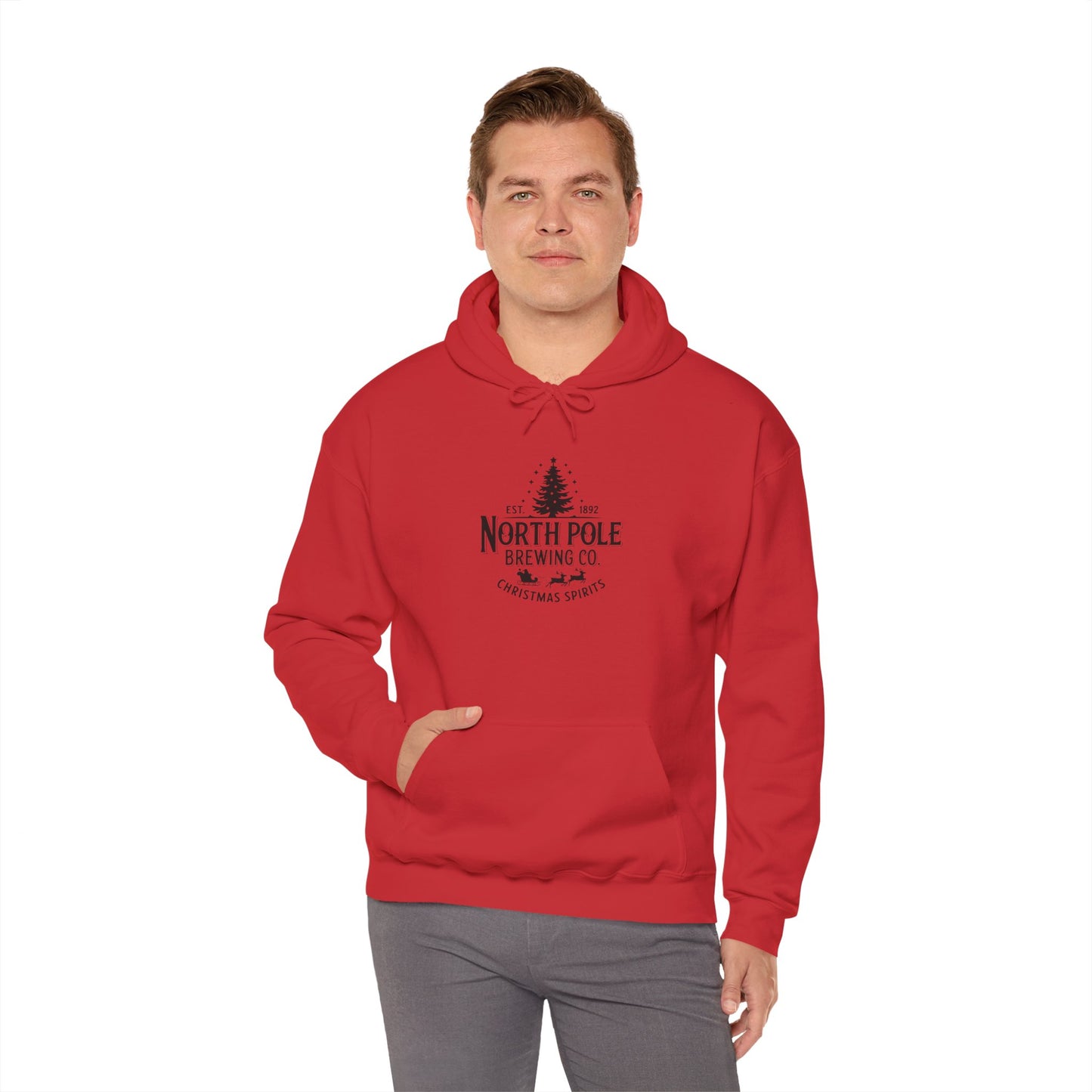 North Pole Brewing Co. Hoodie — Christmas Spirits Holiday Pullover