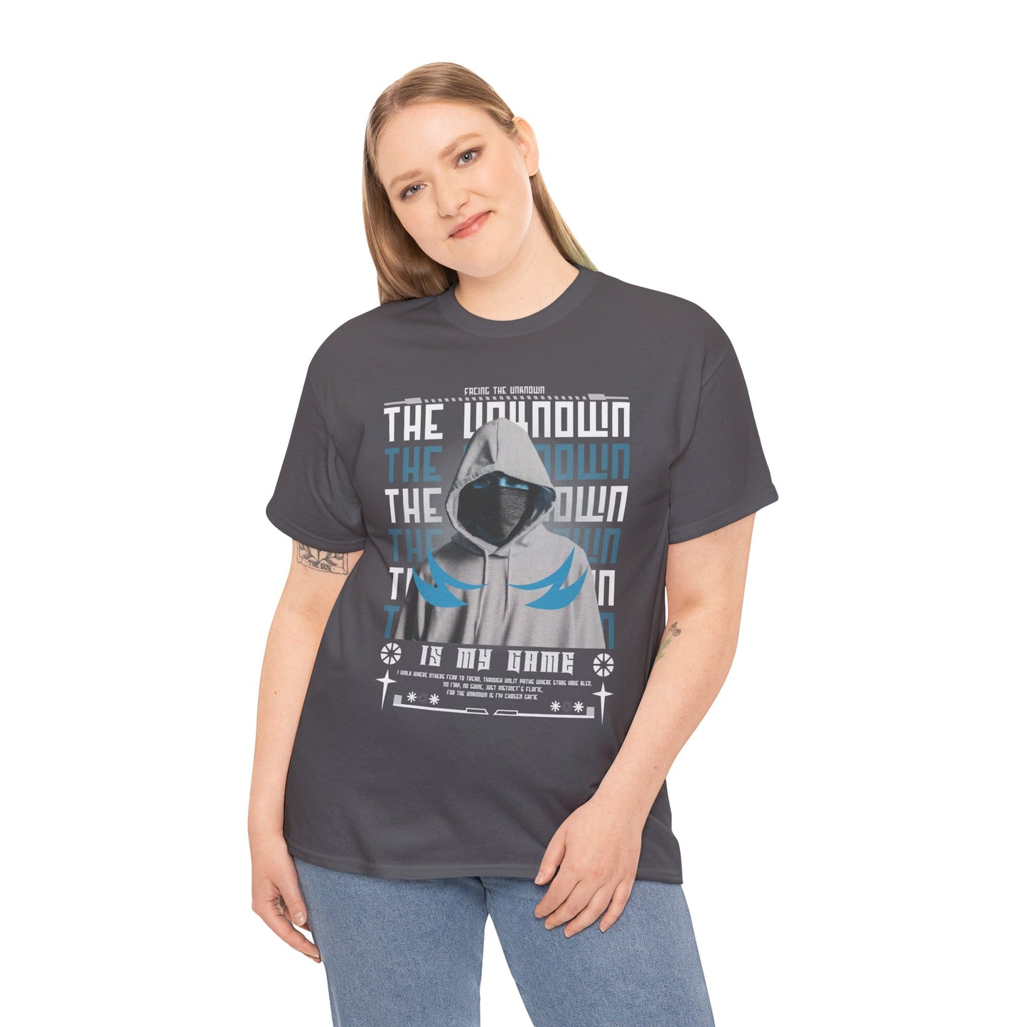The Unknown Is My Home Hoodie Tee — Dark Aesthetic Hooded Figure Graphic T‑Shirt