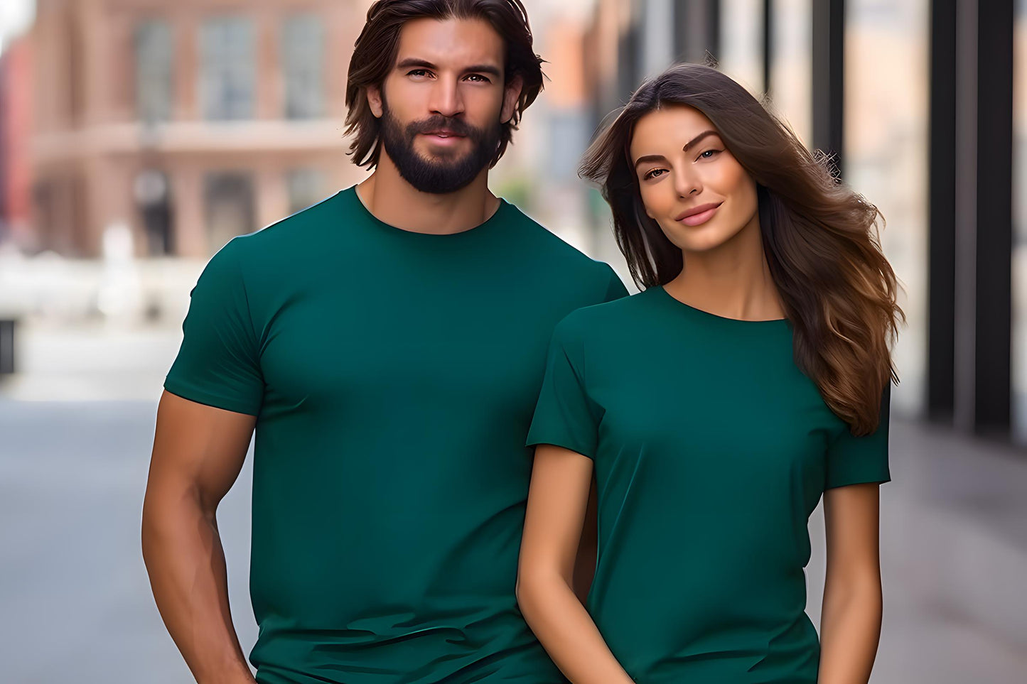 Comfort Colors C1717 Couple T-Shirt Mockup (Instant Download)