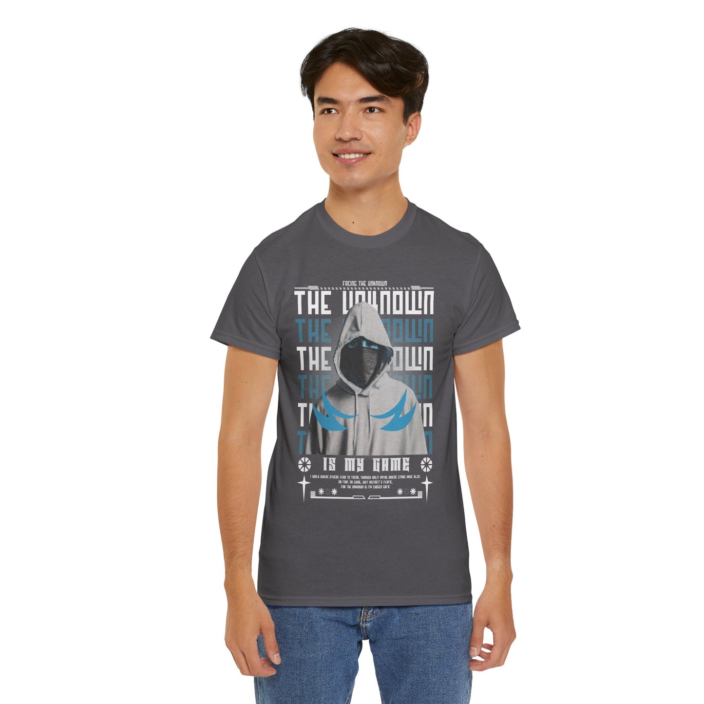 The Unknown Is My Home Hoodie Tee — Dark Aesthetic Hooded Figure Graphic T‑Shirt
