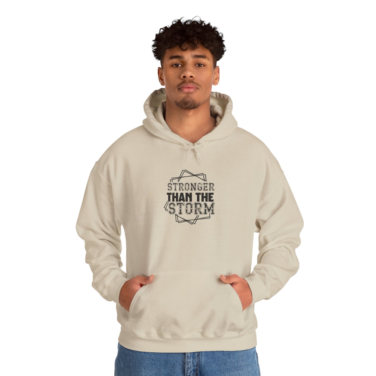 Stronger Than The Storm Hoodie – Inspirational Motivational Pullover