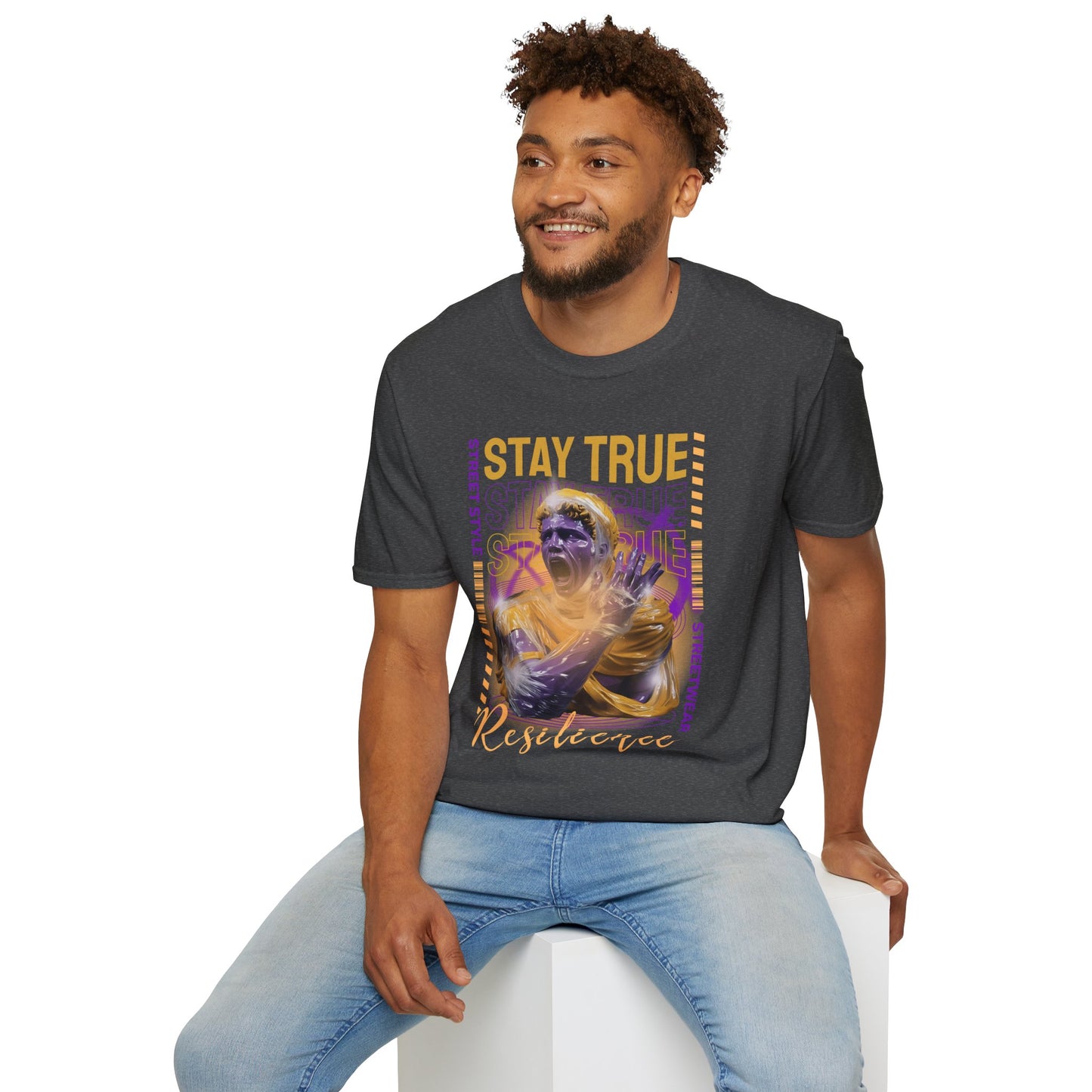 Stay True Resilience T‑Shirt — Motivational Street Style Graphic Tee