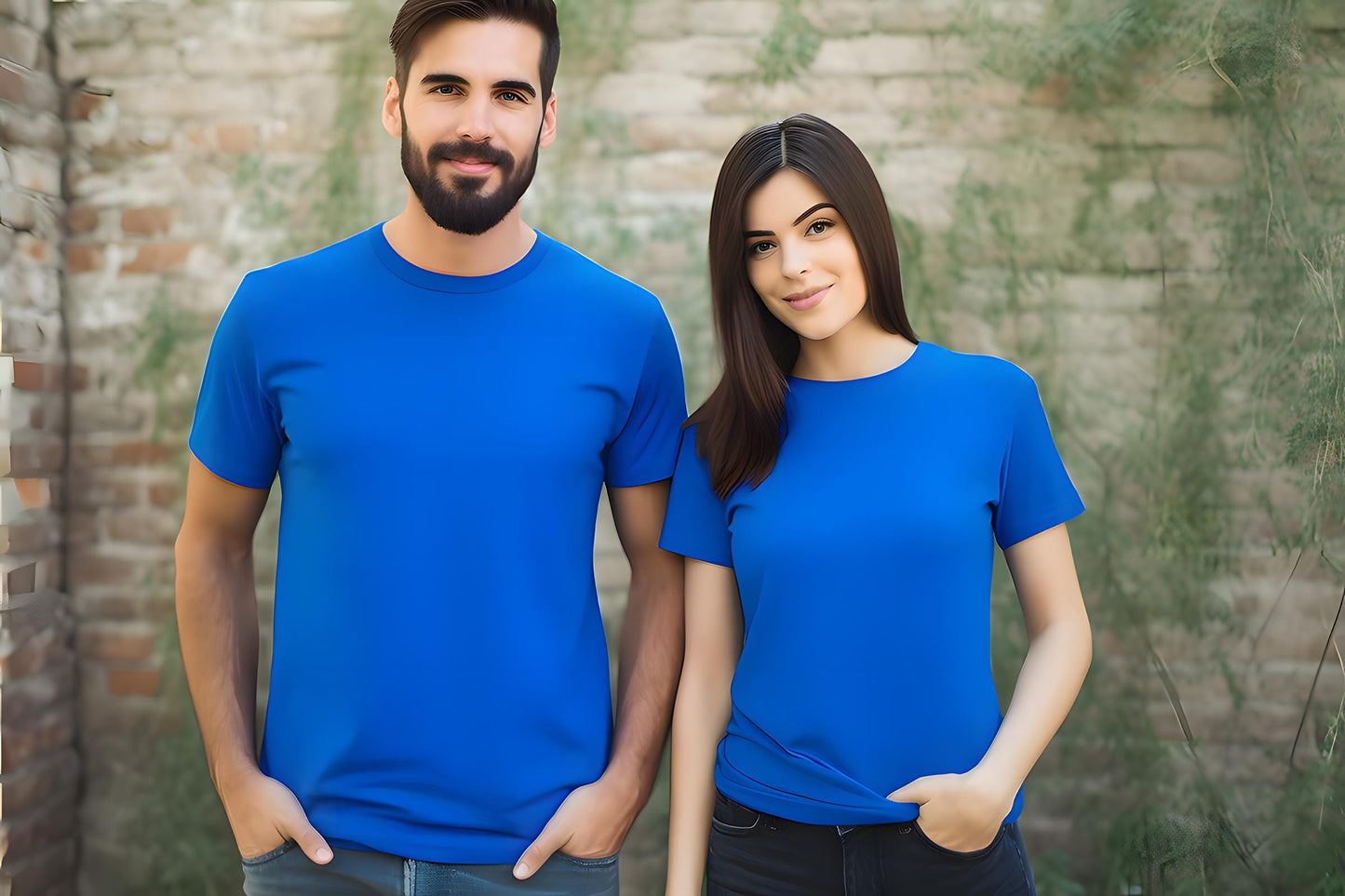 Comfort Colors C1717 Couple T-Shirt Mockup (Instant Download)