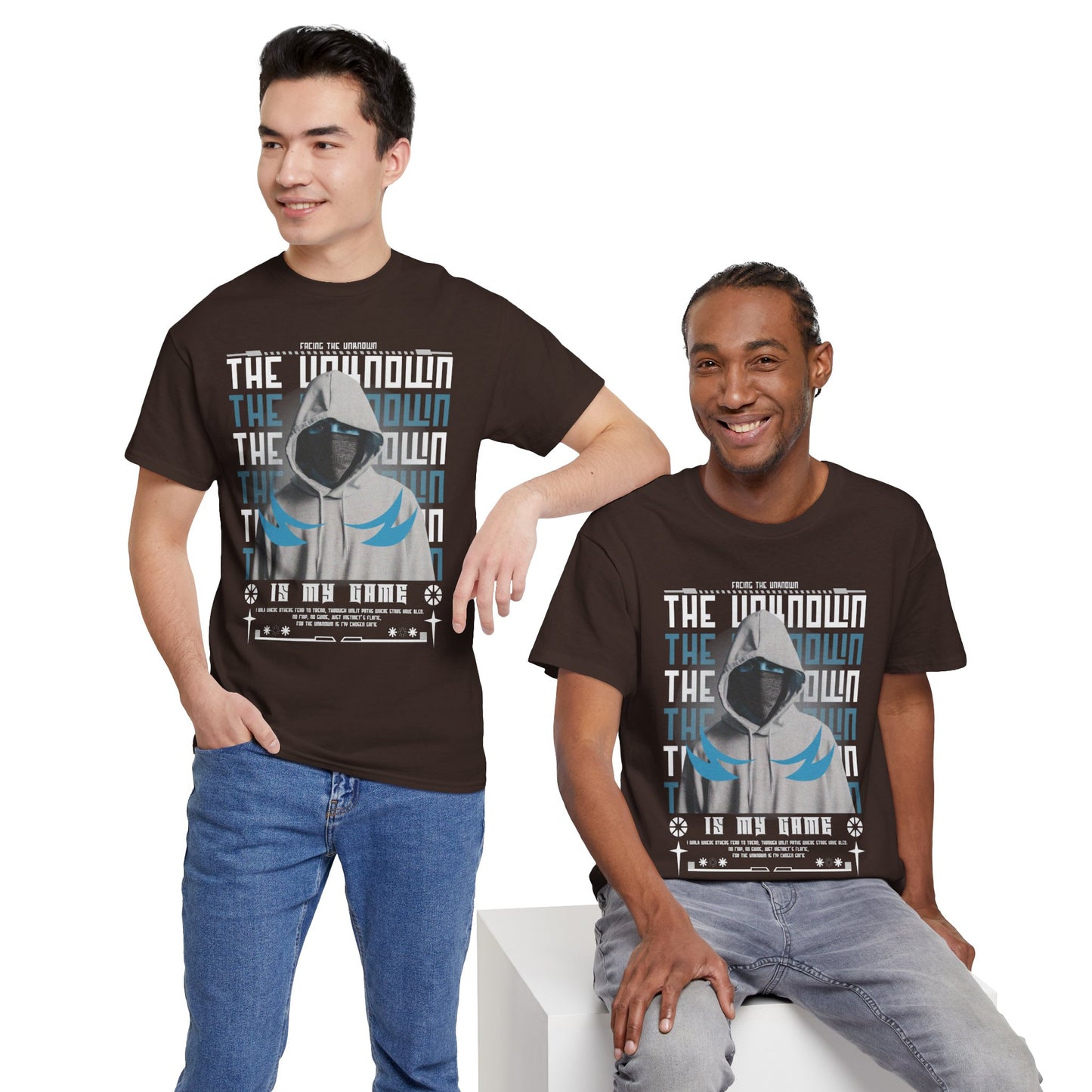 The Unknown Is My Home Hoodie Tee — Dark Aesthetic Hooded Figure Graphic T‑Shirt