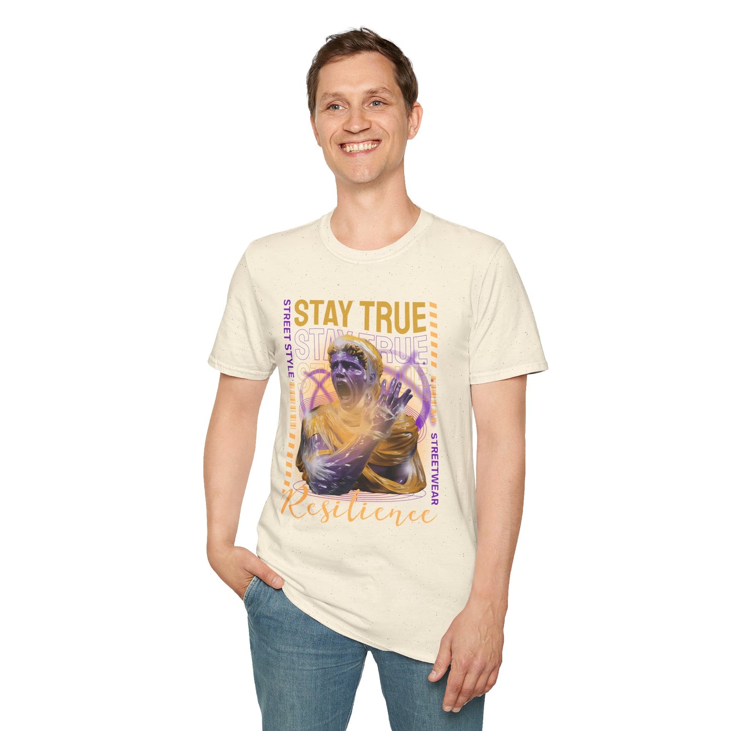 Stay True Resilience T‑Shirt — Motivational Street Style Graphic Tee
