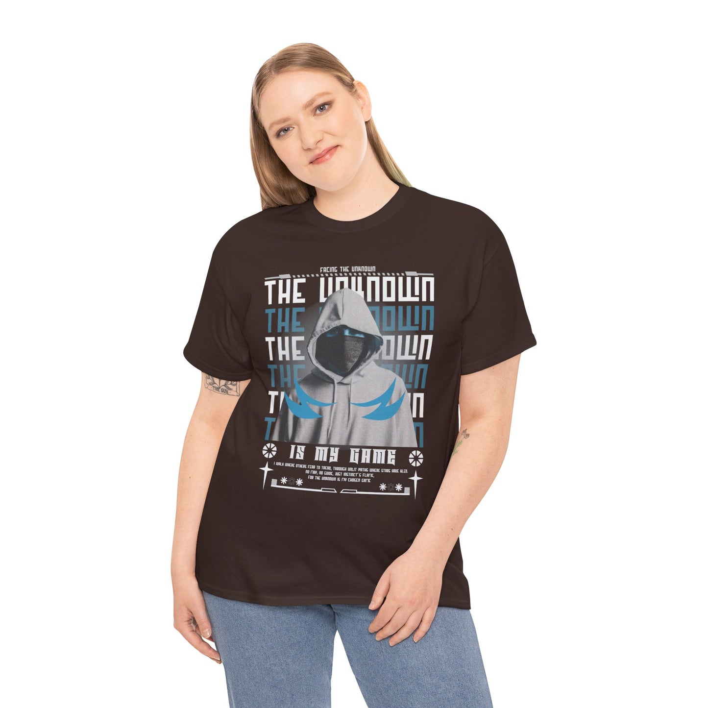 The Unknown Is My Home Hoodie Tee — Dark Aesthetic Hooded Figure Graphic T‑Shirt