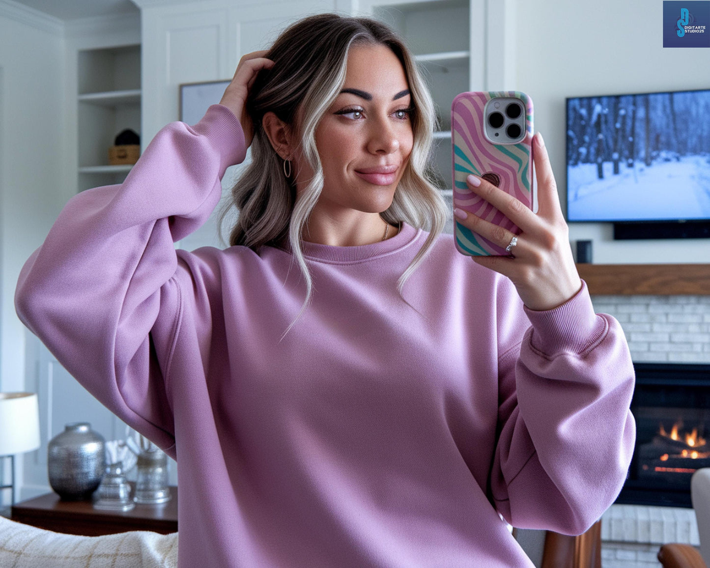 Comfort Colors 6014 Mockup Bundle, Long Sleeve Shirt (Digital Download)