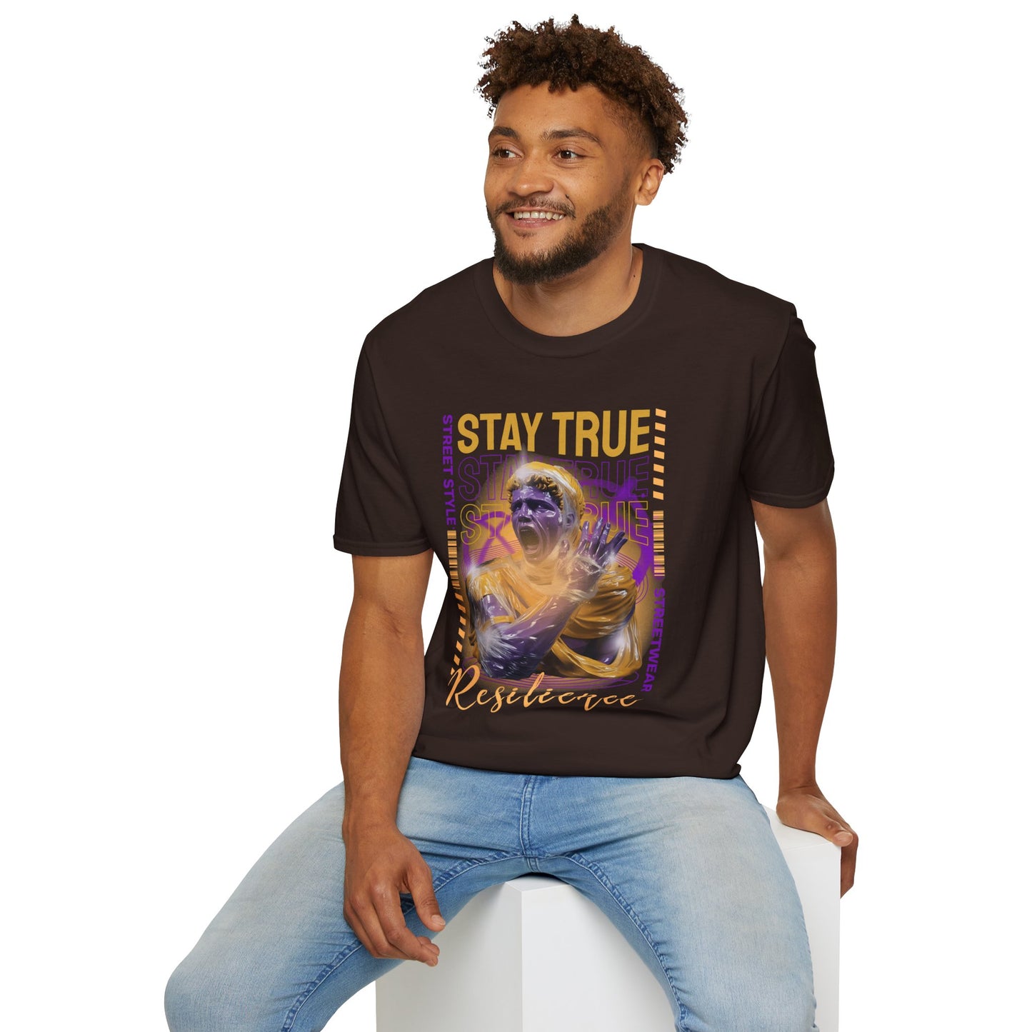 Stay True Resilience T‑Shirt — Motivational Street Style Graphic Tee