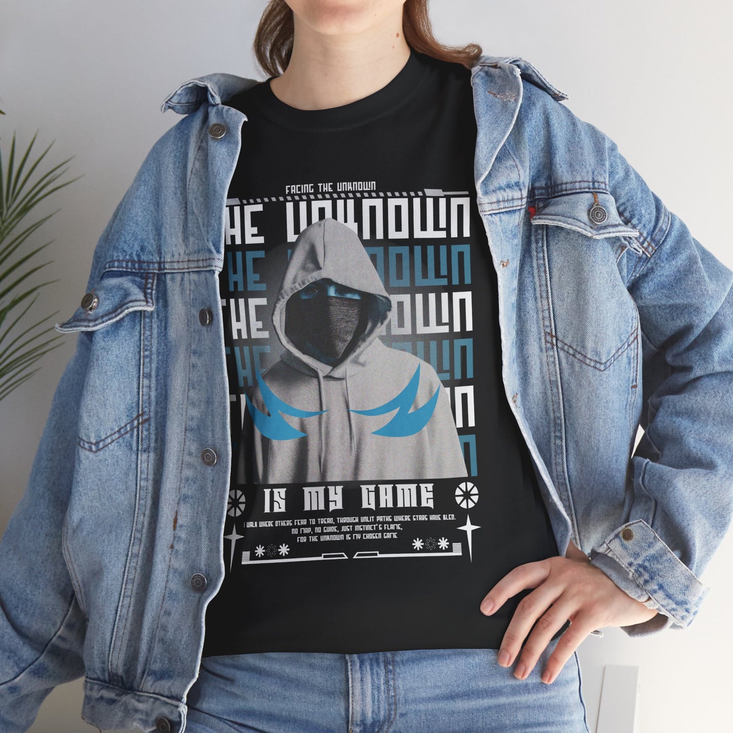 The Unknown Is My Home Hoodie Tee — Dark Aesthetic Hooded Figure Graphic T‑Shirt