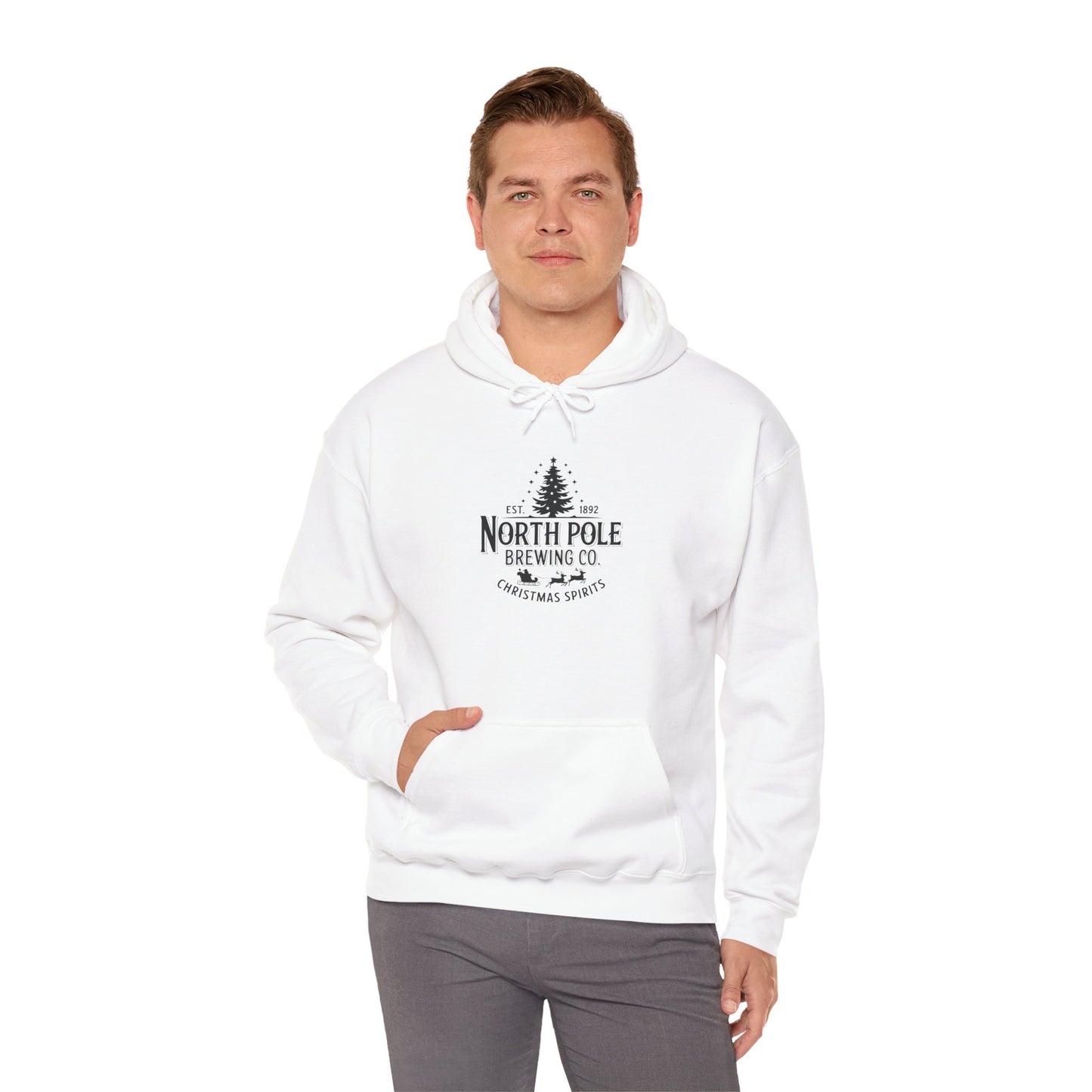 North Pole Brewing Co. Hoodie — Christmas Spirits Holiday Pullover