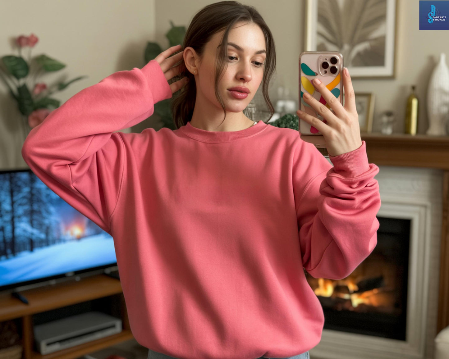 Comfort Colors 6014 Mockup Bundle, Long Sleeve Shirt (Digital Download)