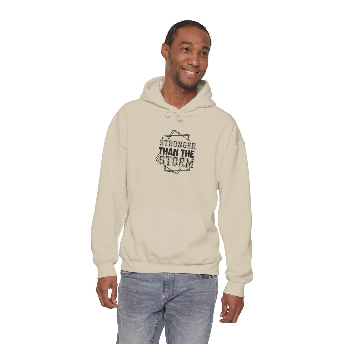 Stronger Than The Storm Hoodie – Inspirational Motivational Pullover