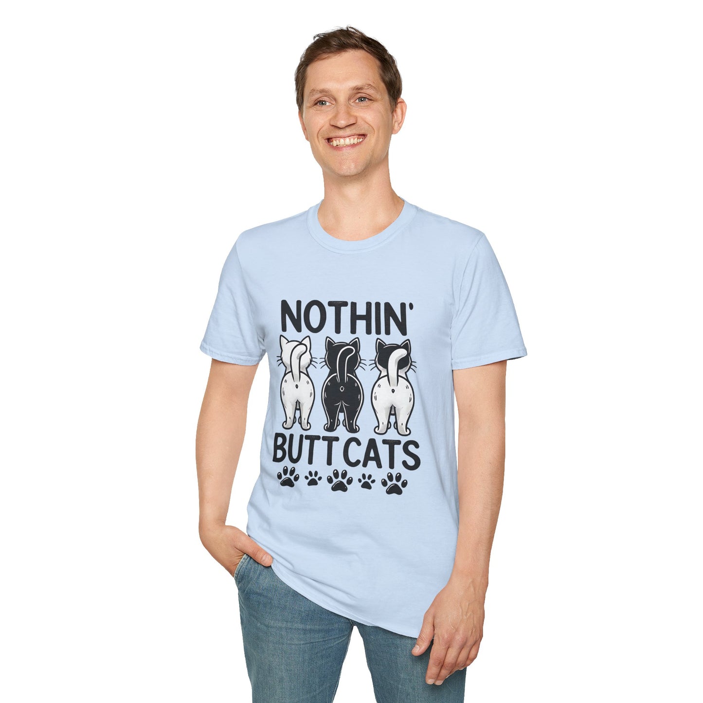T-Shirt — Nothin' Butt Cats Cute Cat Butt Graphic Tee