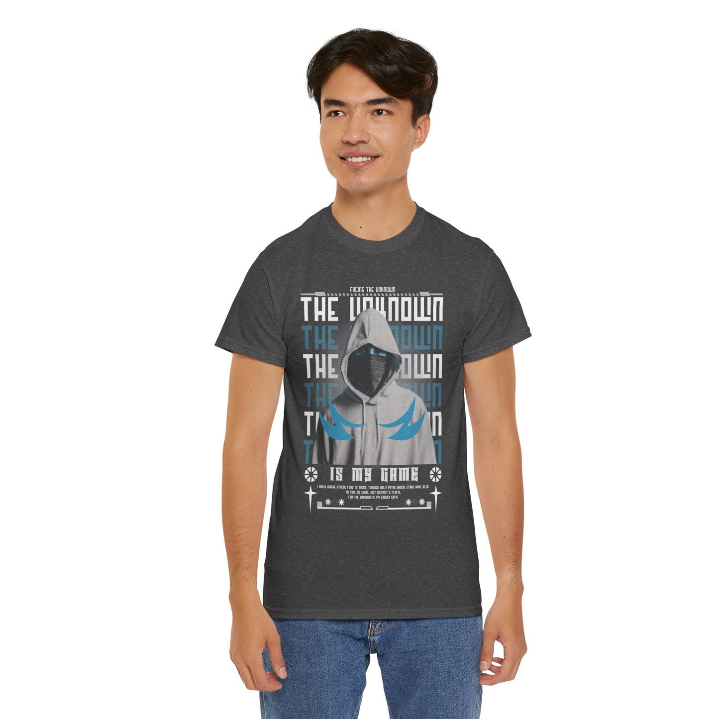 The Unknown Is My Home Hoodie Tee — Dark Aesthetic Hooded Figure Graphic T‑Shirt