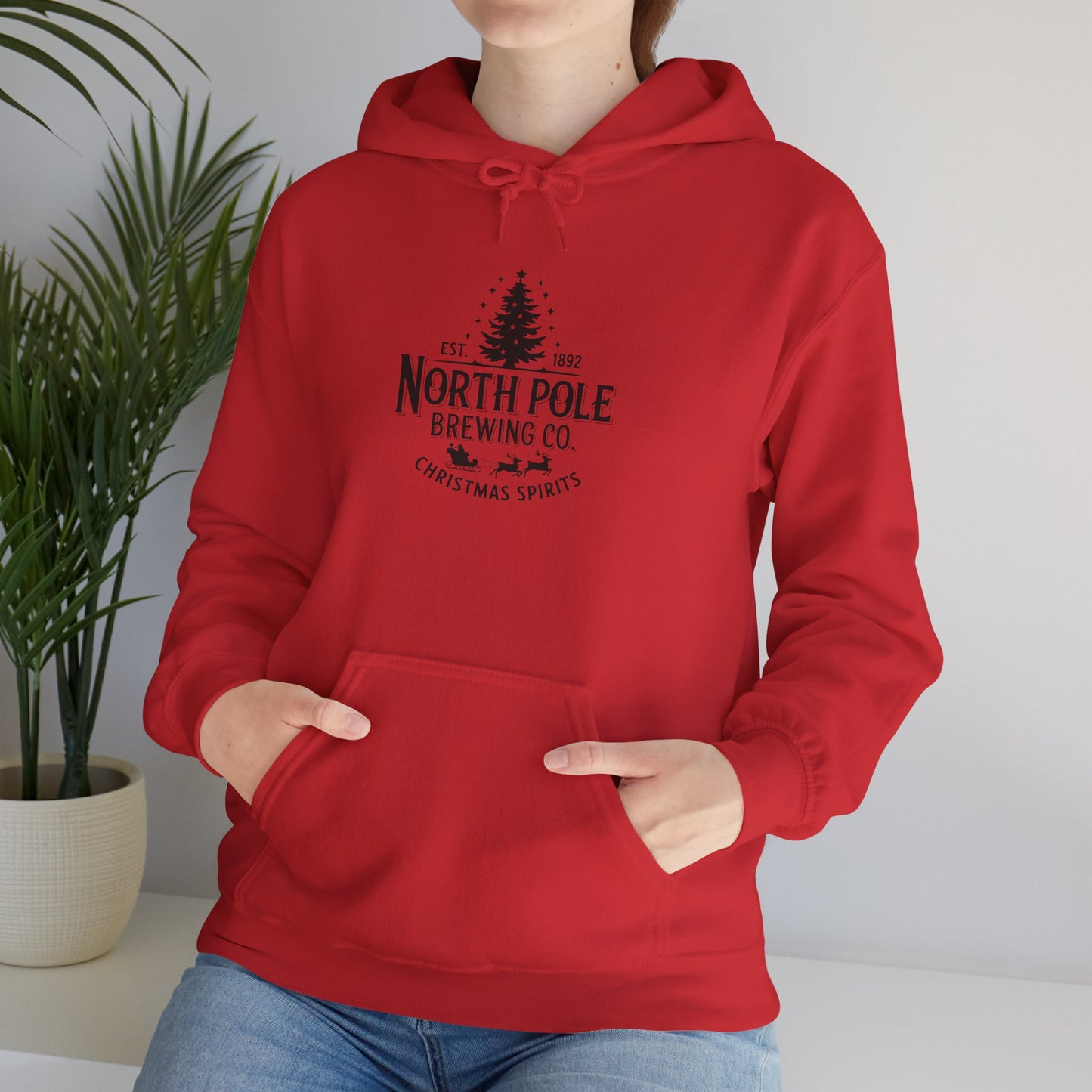 North Pole Brewing Co. Hoodie — Christmas Spirits Holiday Pullover