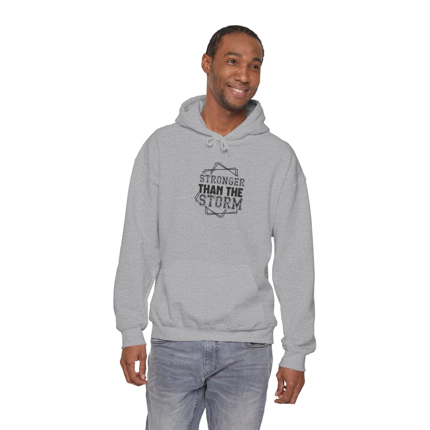 Stronger Than The Storm Hoodie – Inspirational Motivational Pullover