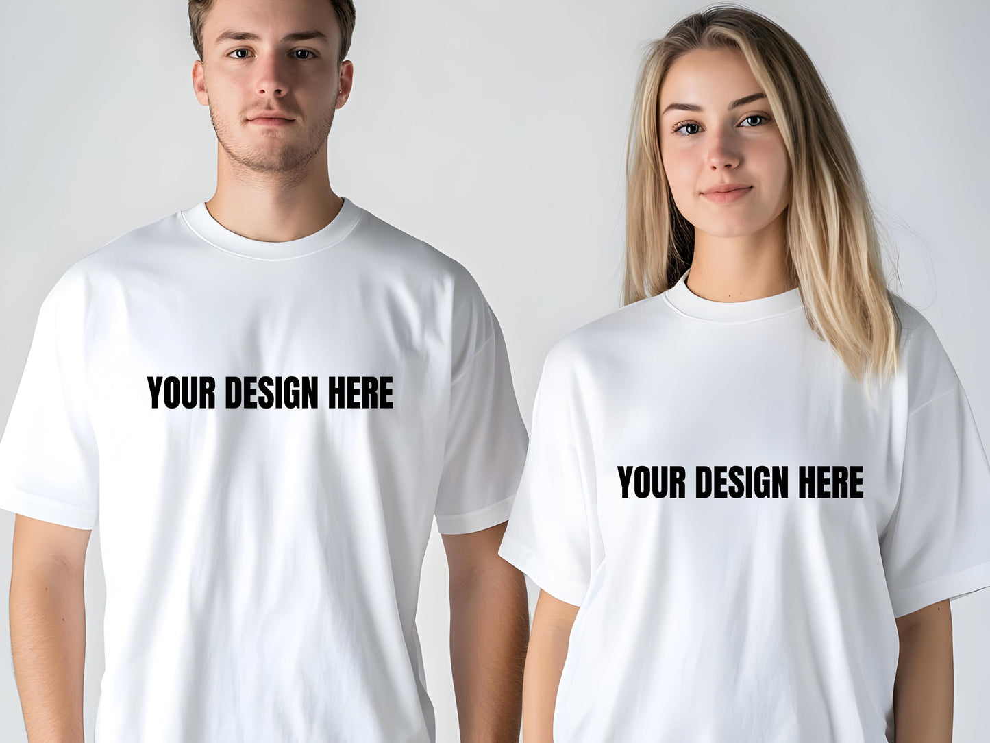 Comfort Colors C1717 Couple T-Shirt Mockup Bundle (Digital Download)