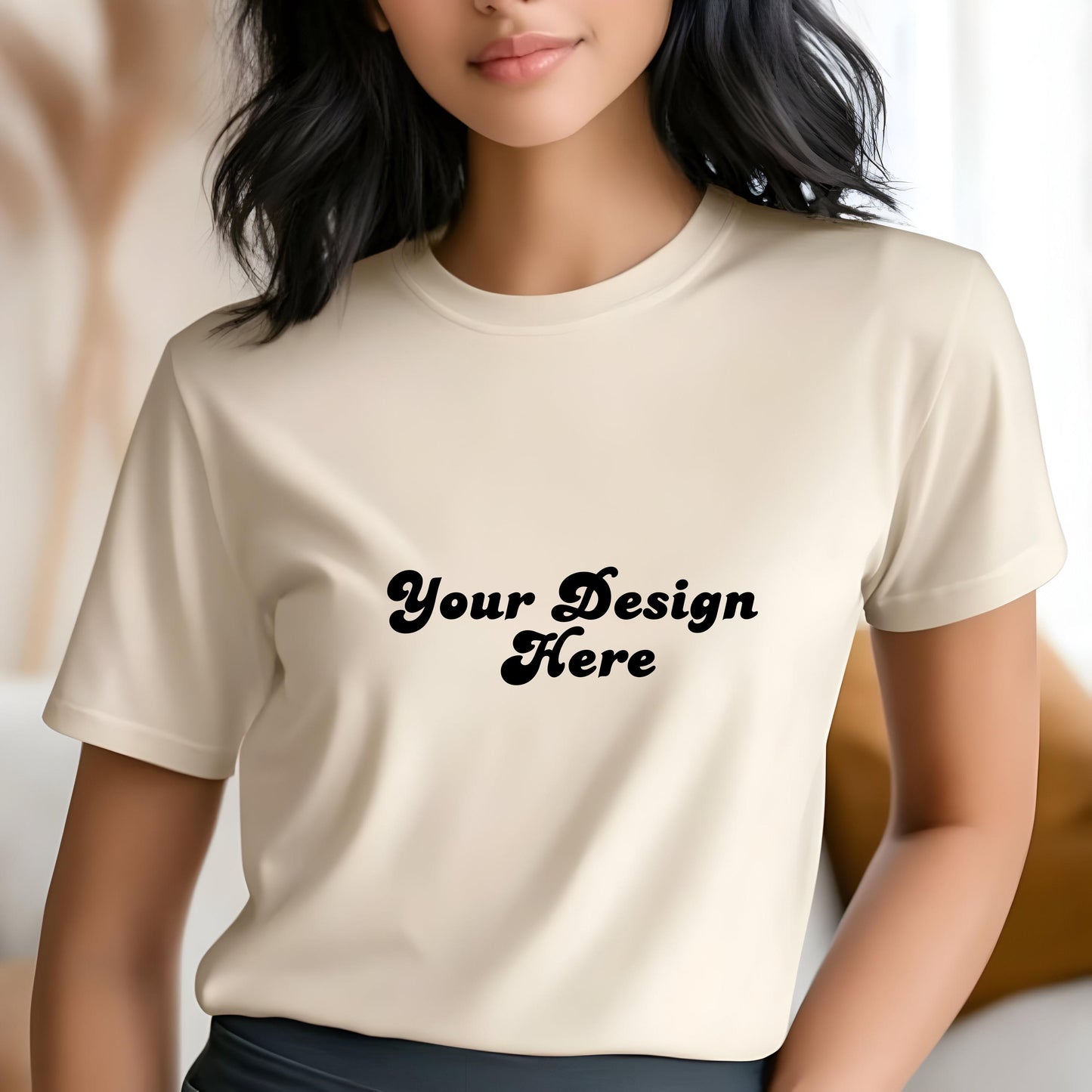 Color 4062 Cropped Tee Mockup Bundle, Front & Back Model (2-Pack Digital Download)