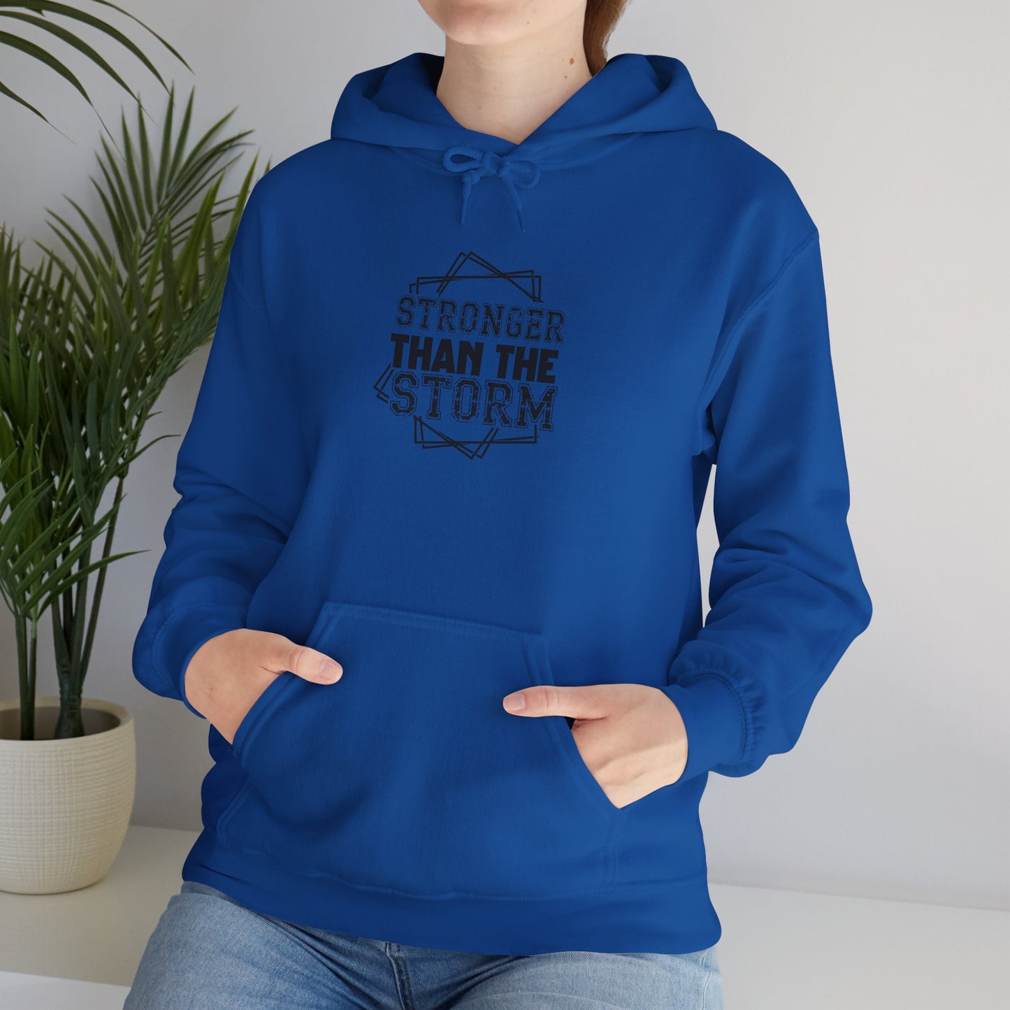 Stronger Than The Storm Hoodie – Inspirational Motivational Pullover