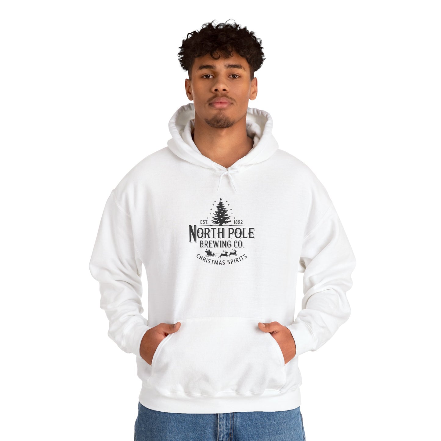North Pole Brewing Co. Hoodie — Christmas Spirits Holiday Pullover