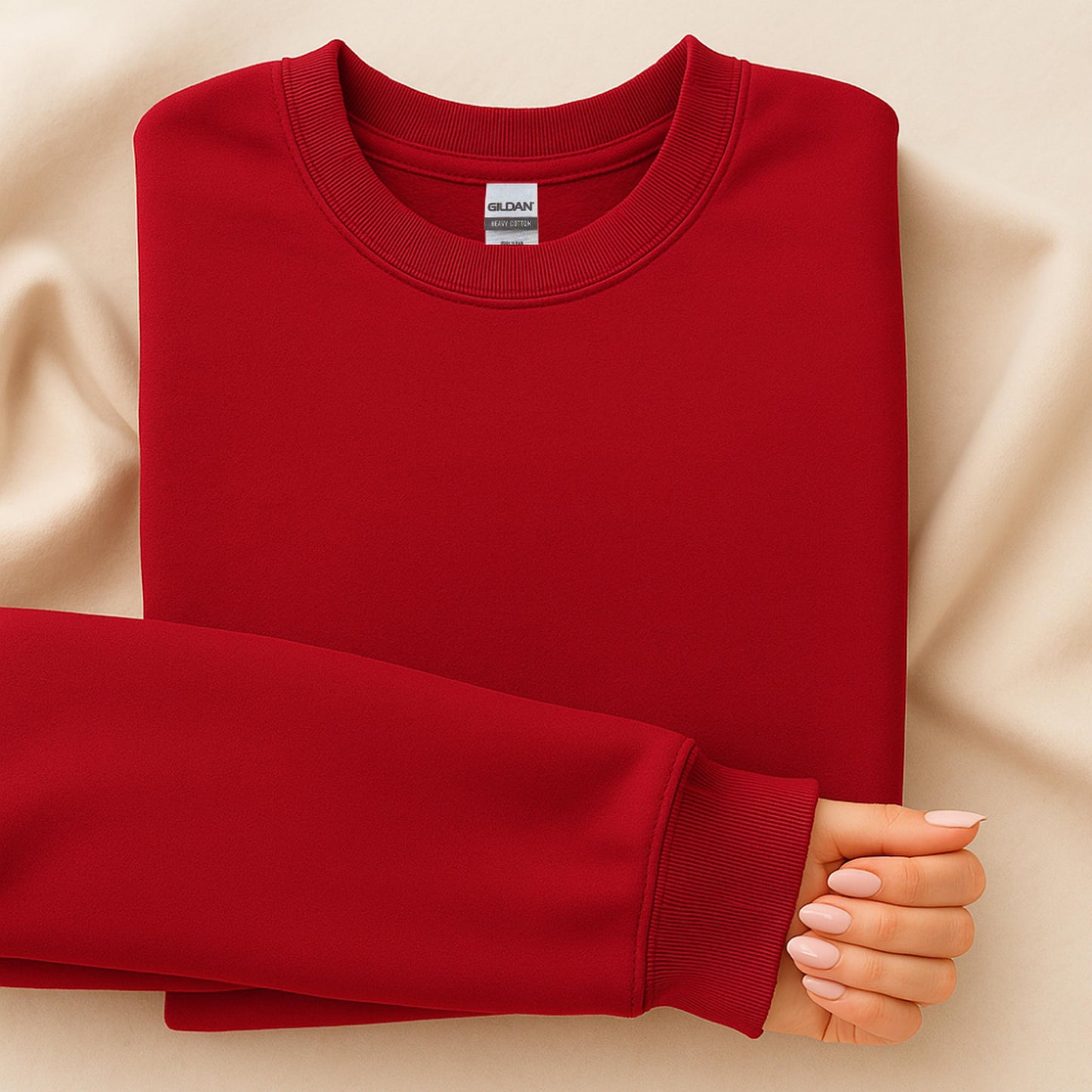 Sweatshirt Mockup Bundle, Gildan 18000, Flat Lay Design, Minimalist Style, Digital Product, Creative Download