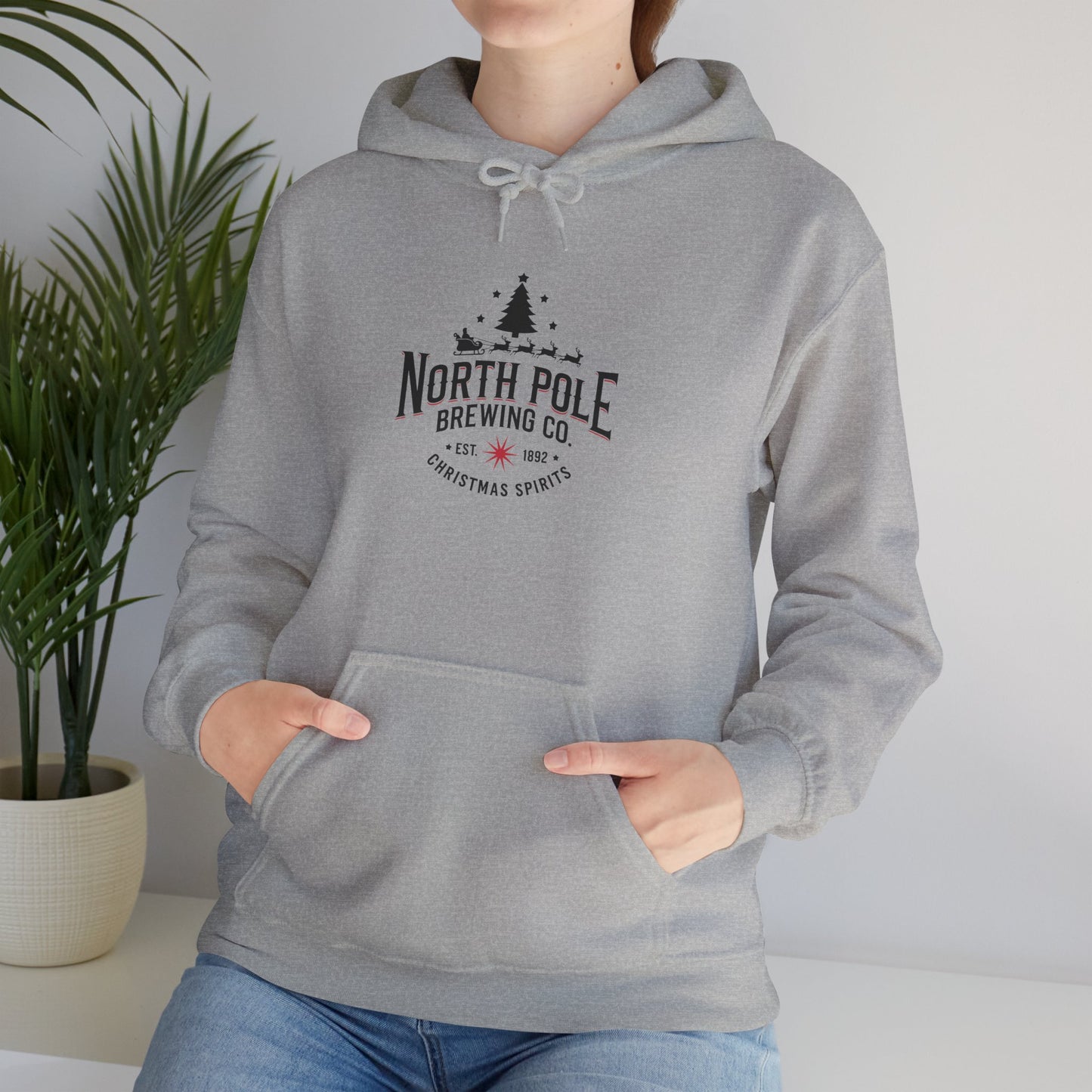 North Pole Brewing Co. Hoodie — Christmas Brewery Holiday Sweatshirt