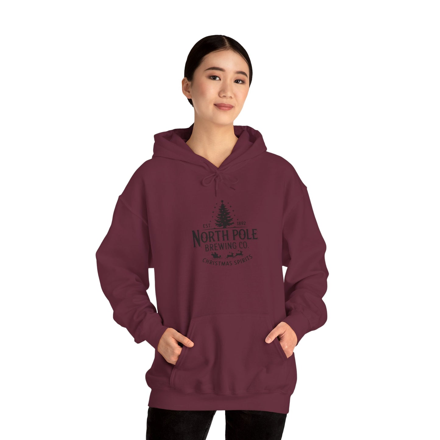 North Pole Brewing Co. Hoodie — Christmas Spirits Holiday Pullover