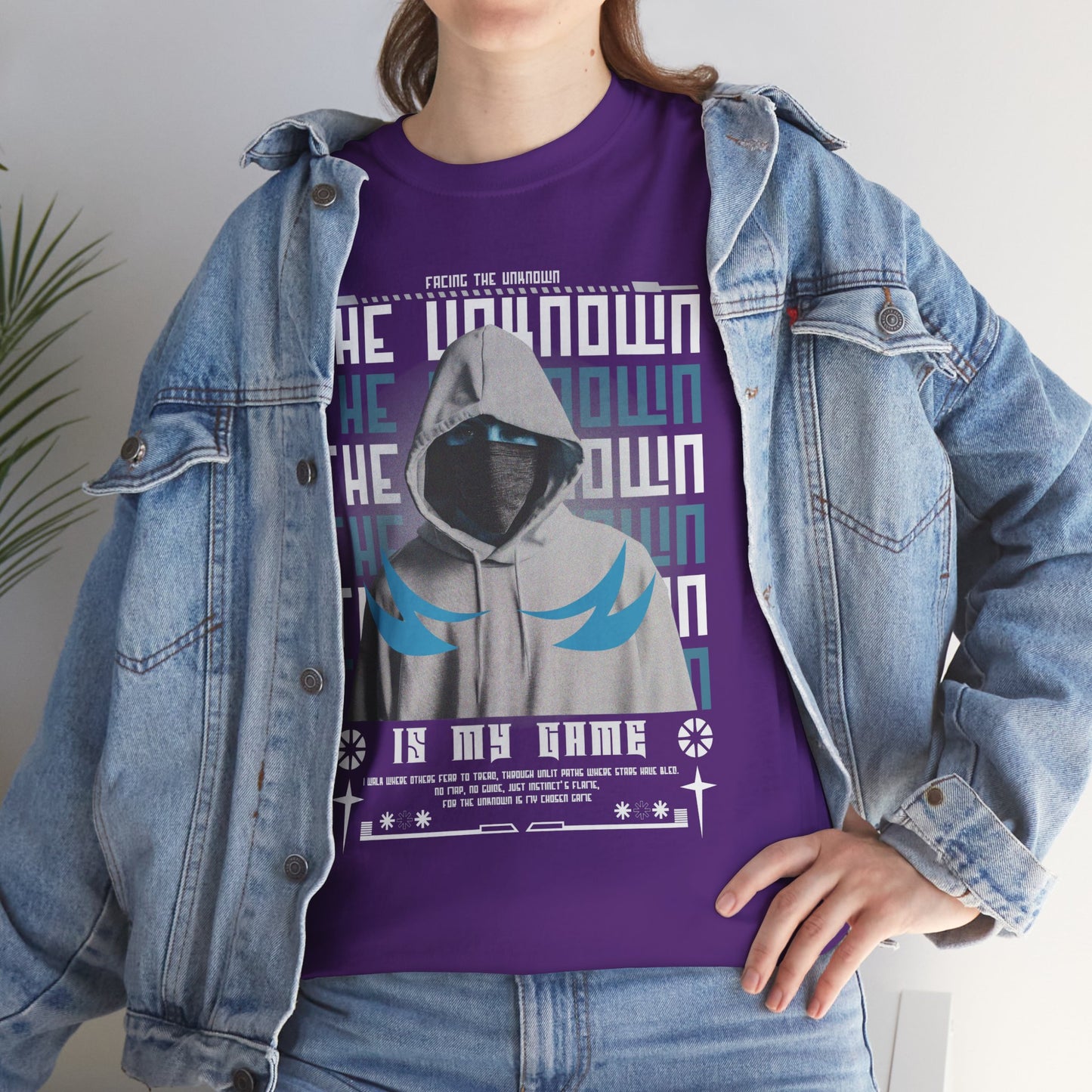 The Unknown Is My Home Hoodie Tee — Dark Aesthetic Hooded Figure Graphic T‑Shirt