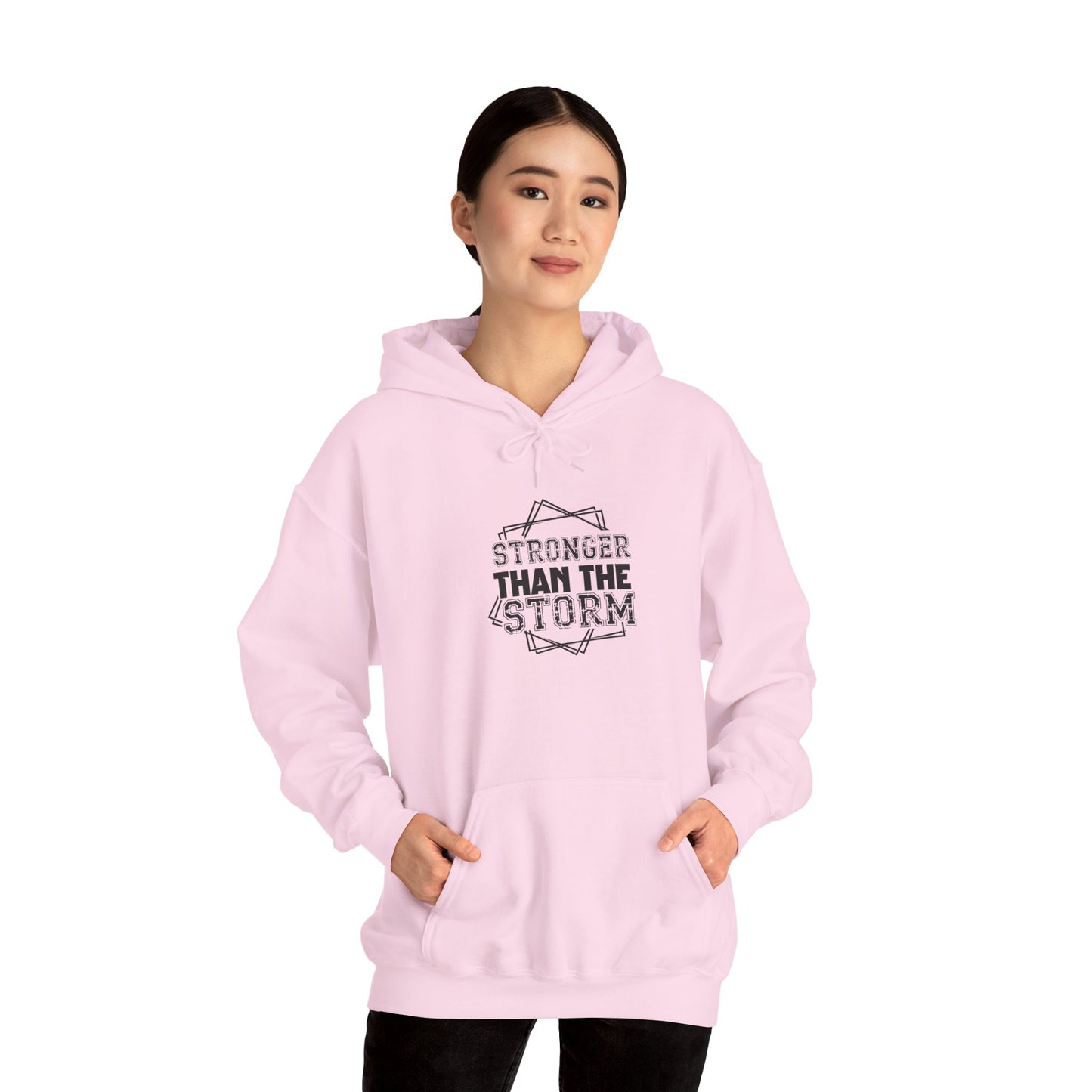 Stronger Than The Storm Hoodie – Inspirational Motivational Pullover