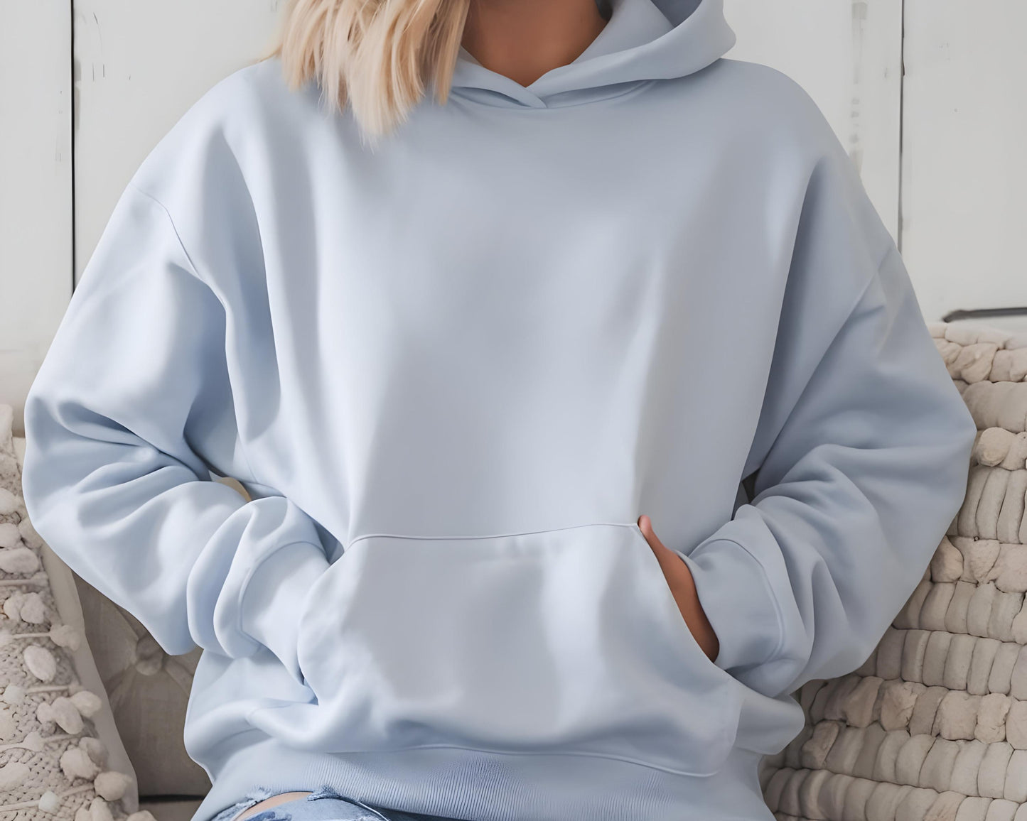 Gildan 18500 Hoodie Mockup Bundle, Boho Neutral, Real Model (JPEG & PSD)