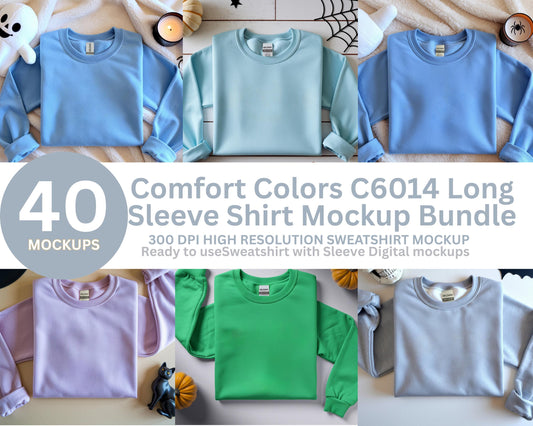 Digital Download Sweatshirt Mockup, Comfort Colors 1466, Christmas & Halloween, Apparel Design, Festive Season
